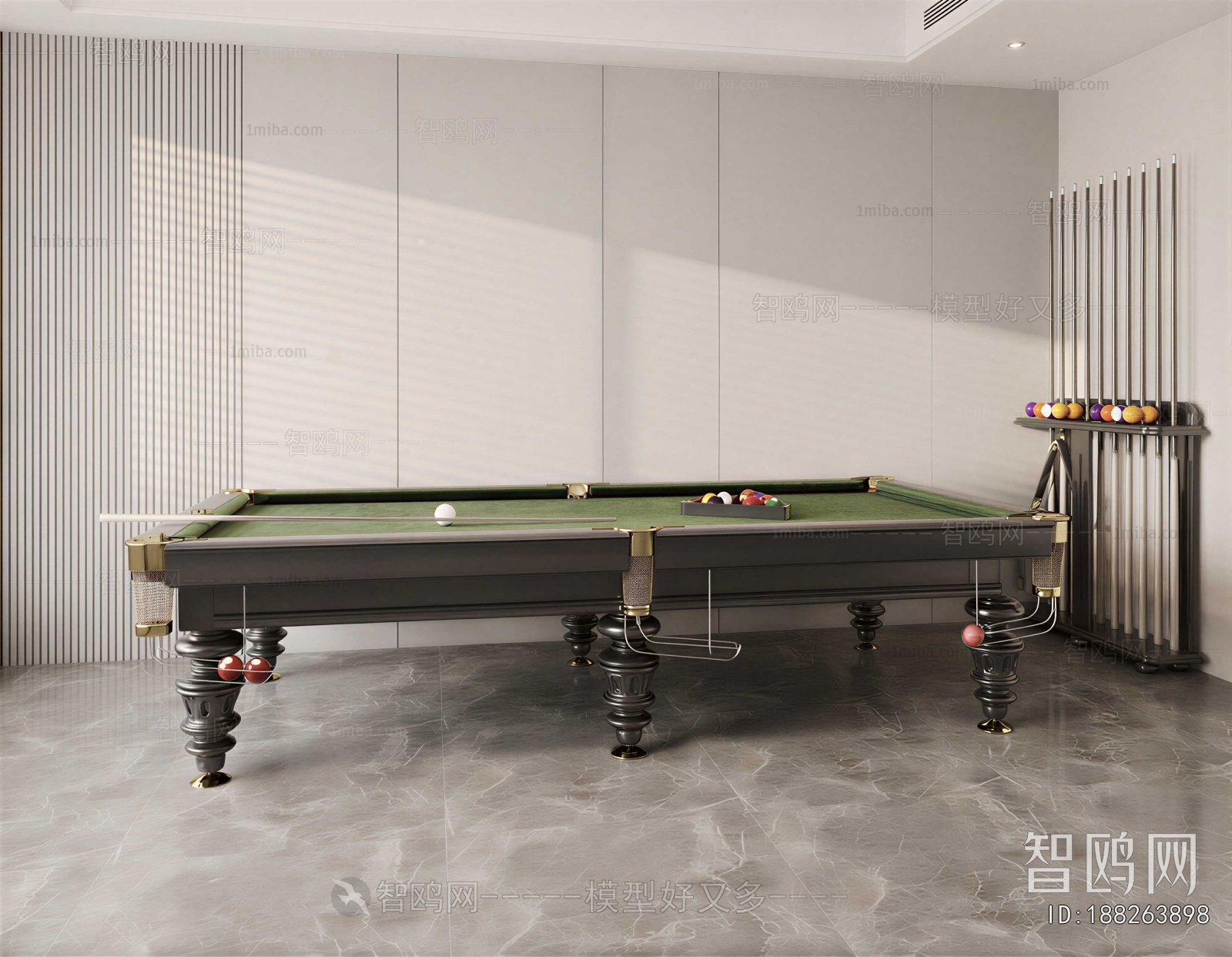 Modern Billiards Room