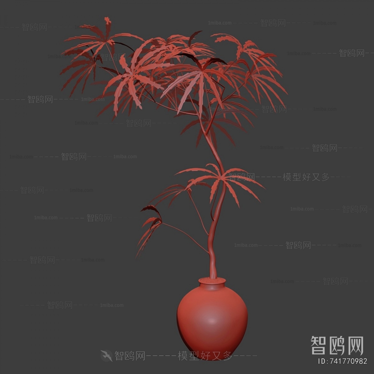 Wabi-sabi Style Ground Green Plant Potted Plants