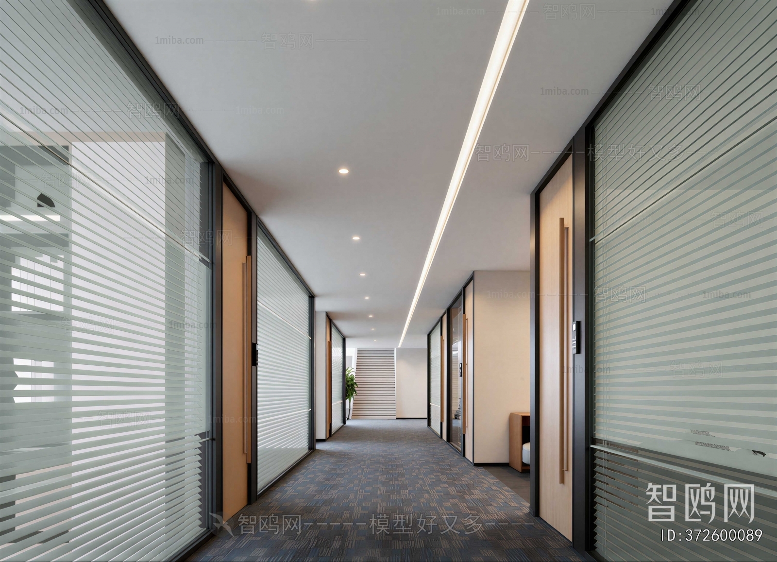 Modern Office Aisle