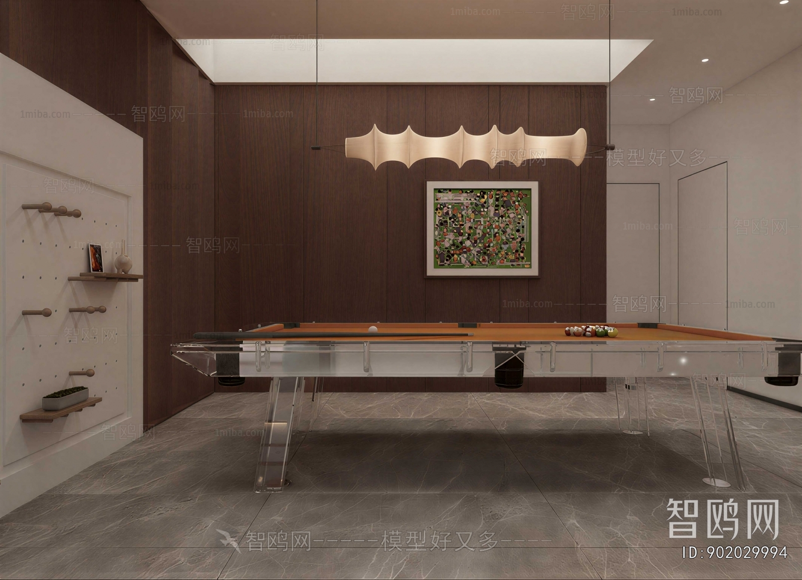 Modern Billiards Room