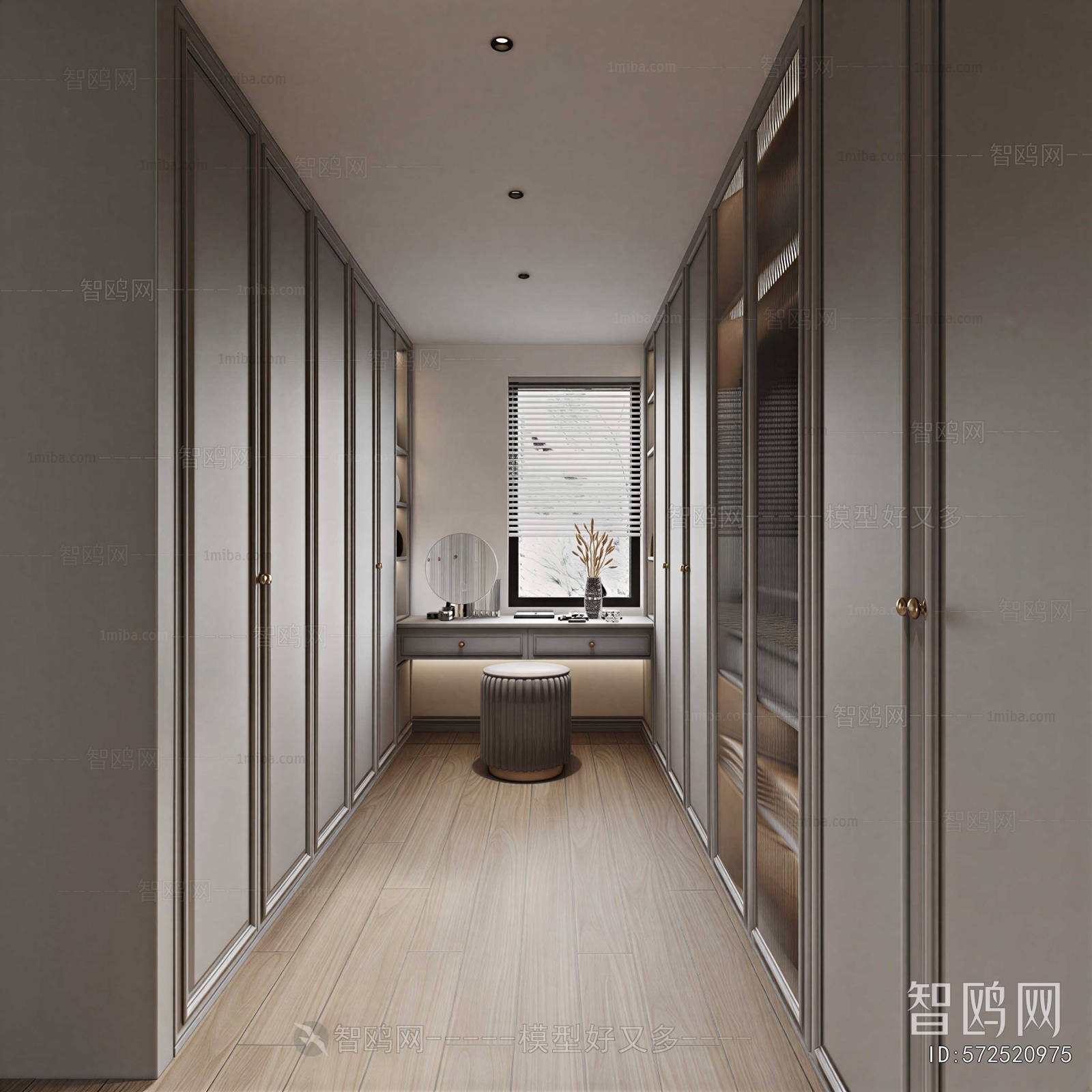 Modern Clothes Storage Area