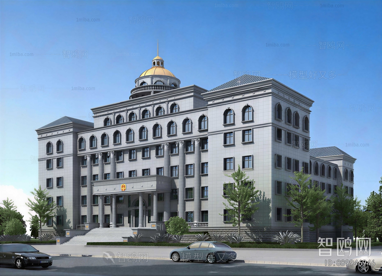 European Style Appearance Of Commercial Building