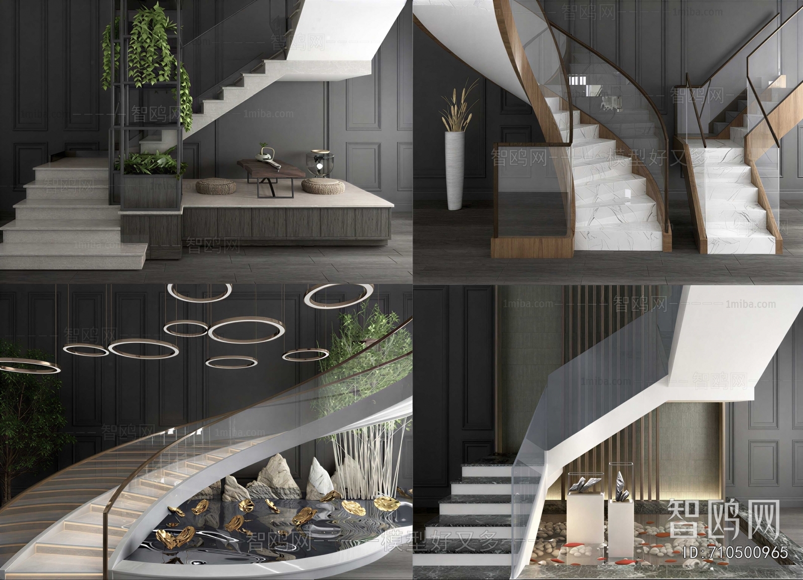 Modern Stair Balustrade/elevator