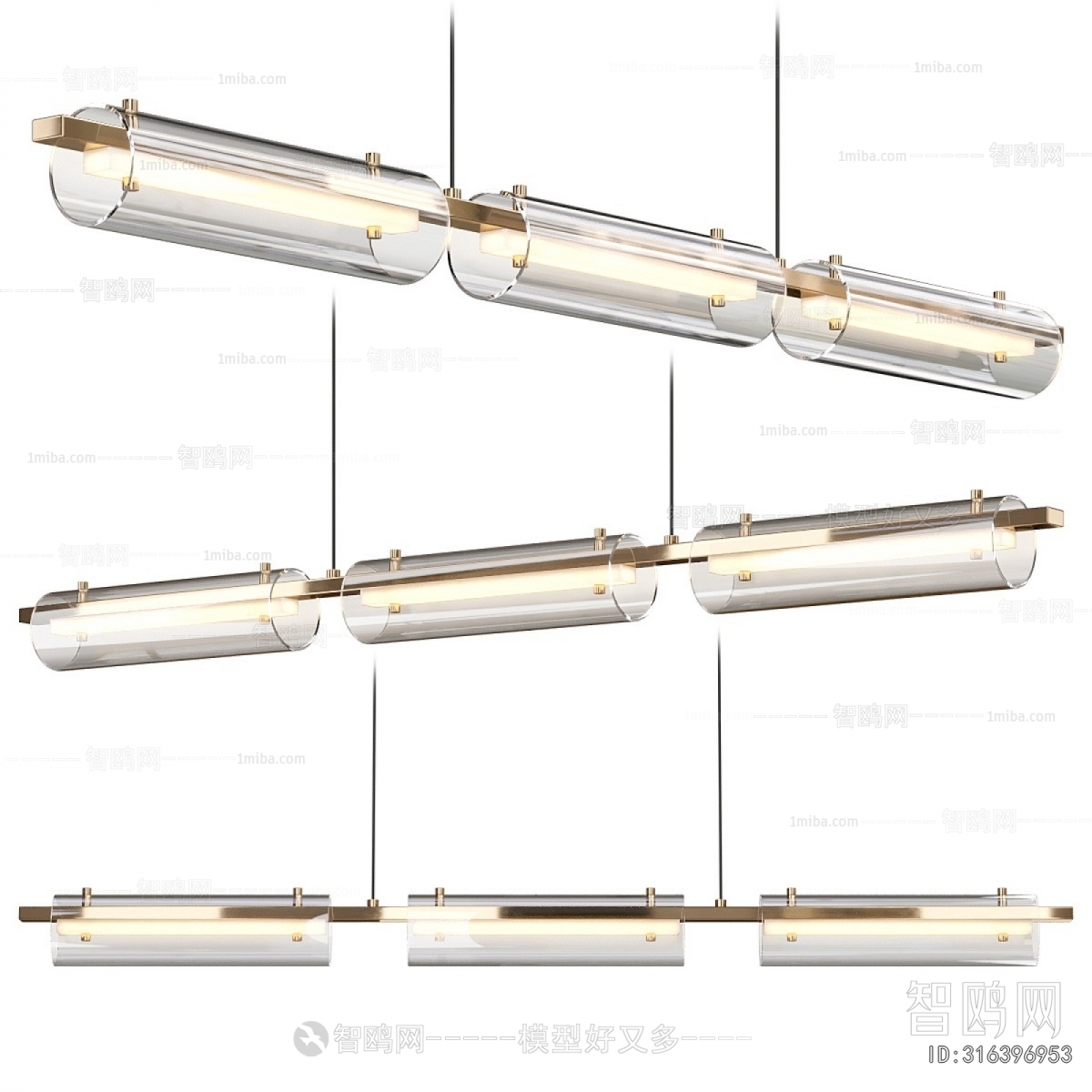 Modern Long Chandelier