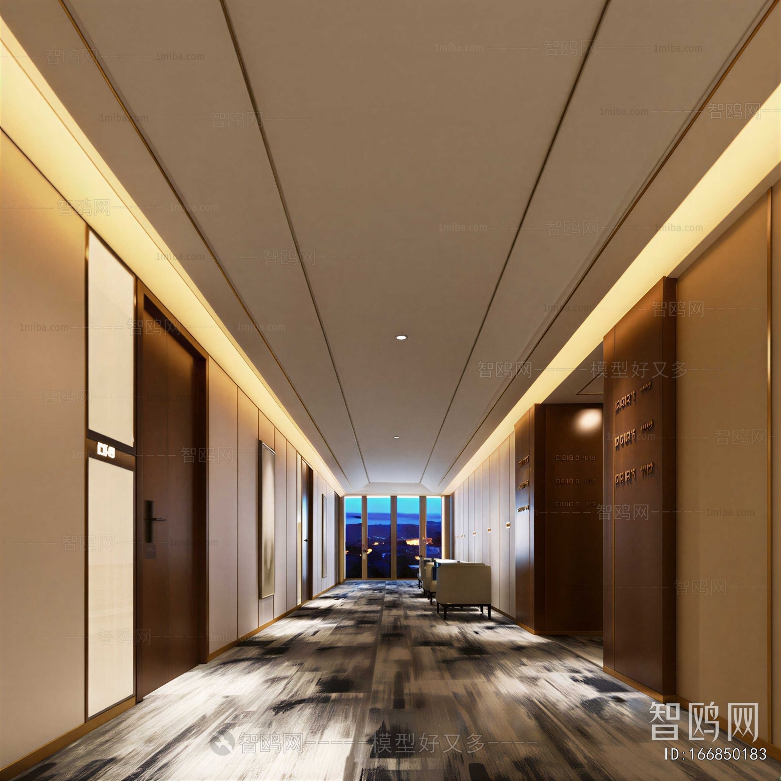 Modern Office Elevator Hall