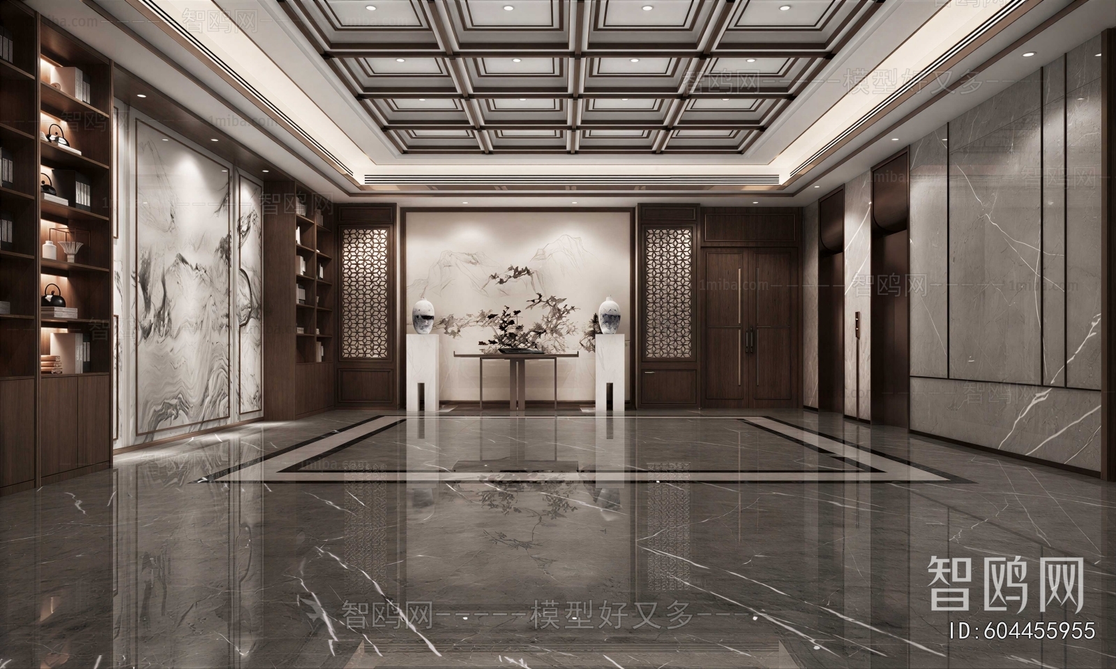 New Chinese Style Office Reception Desk