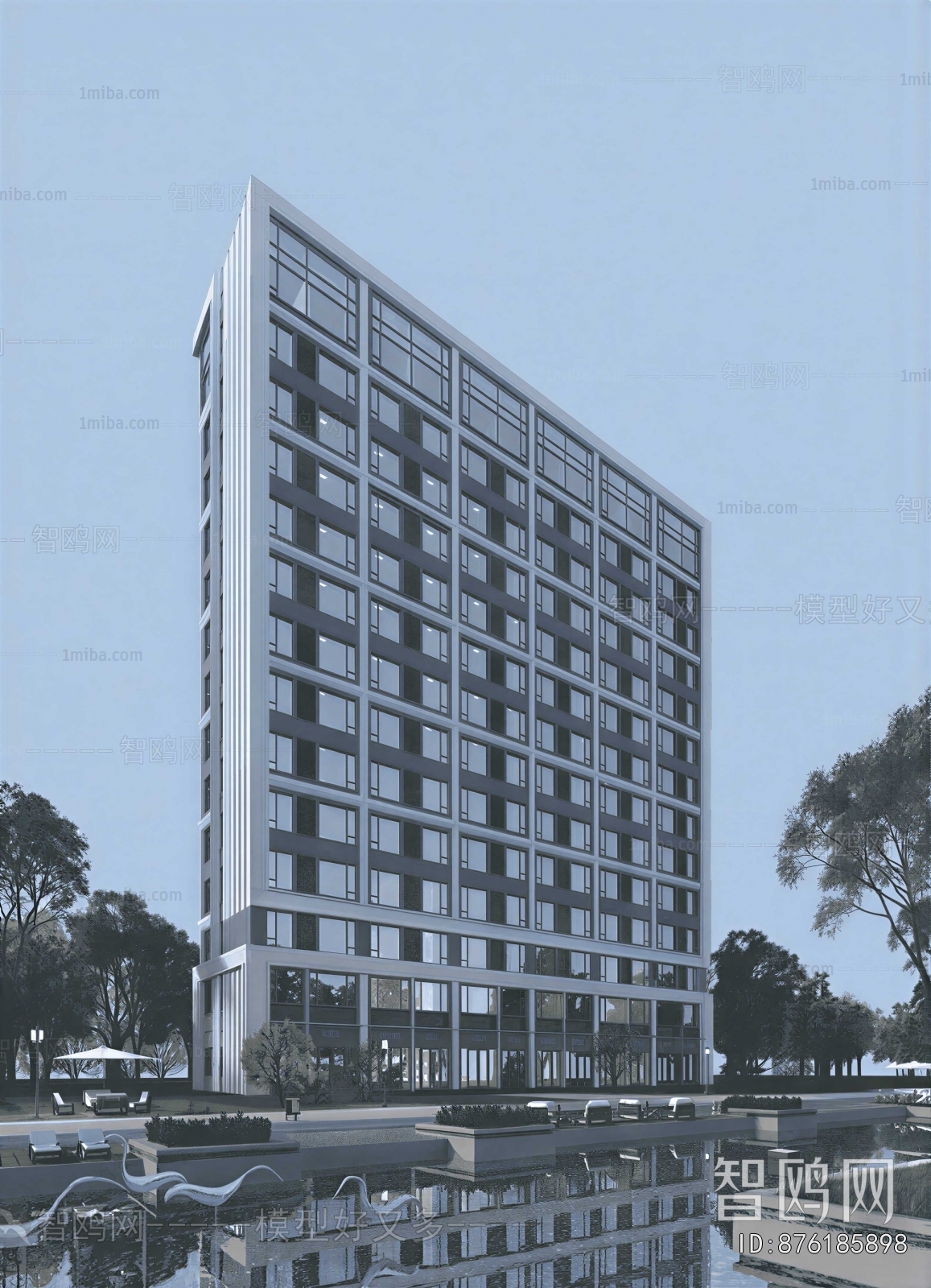 Modern Appearance Of Commercial Building