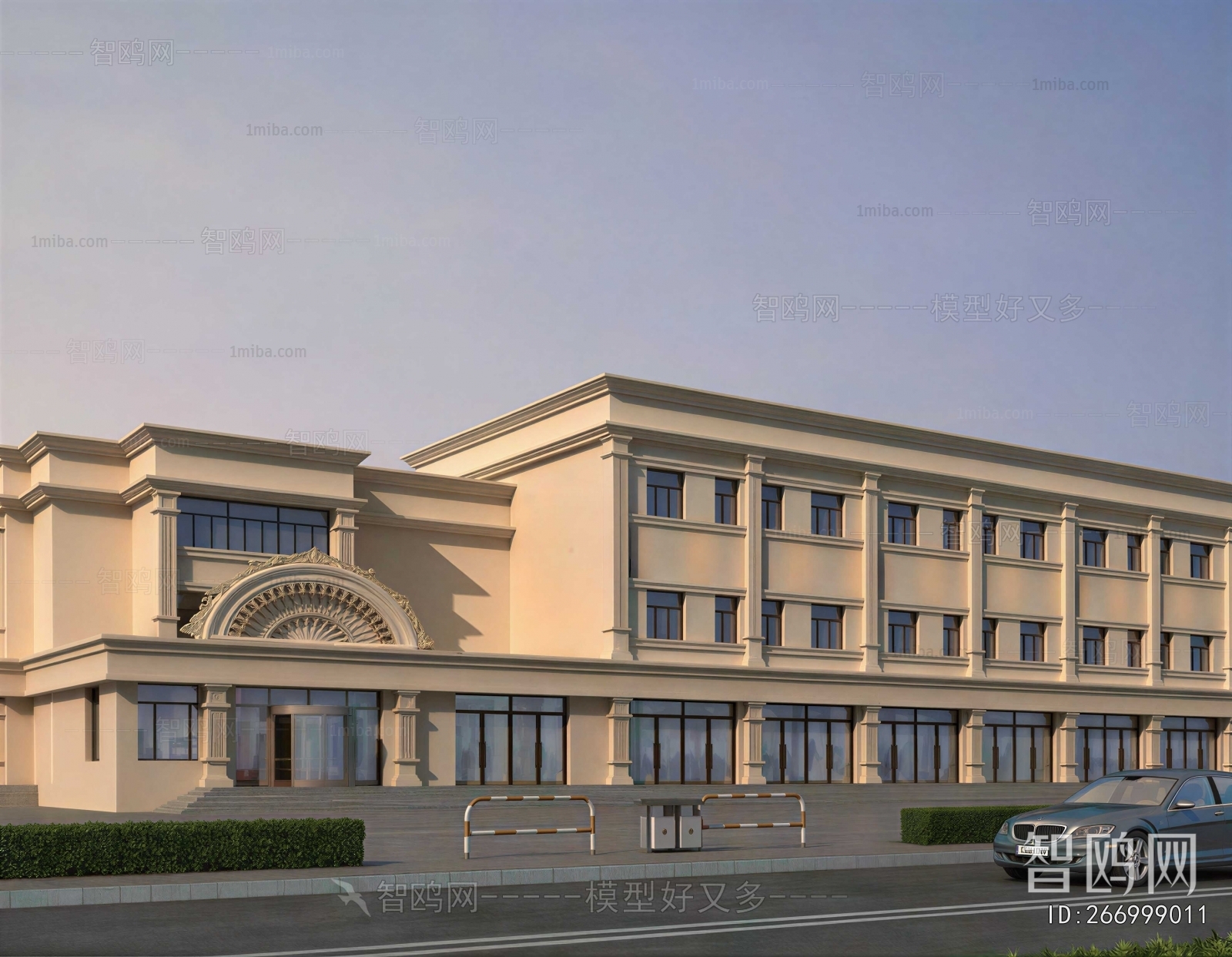 European Style Appearance Of Commercial Building