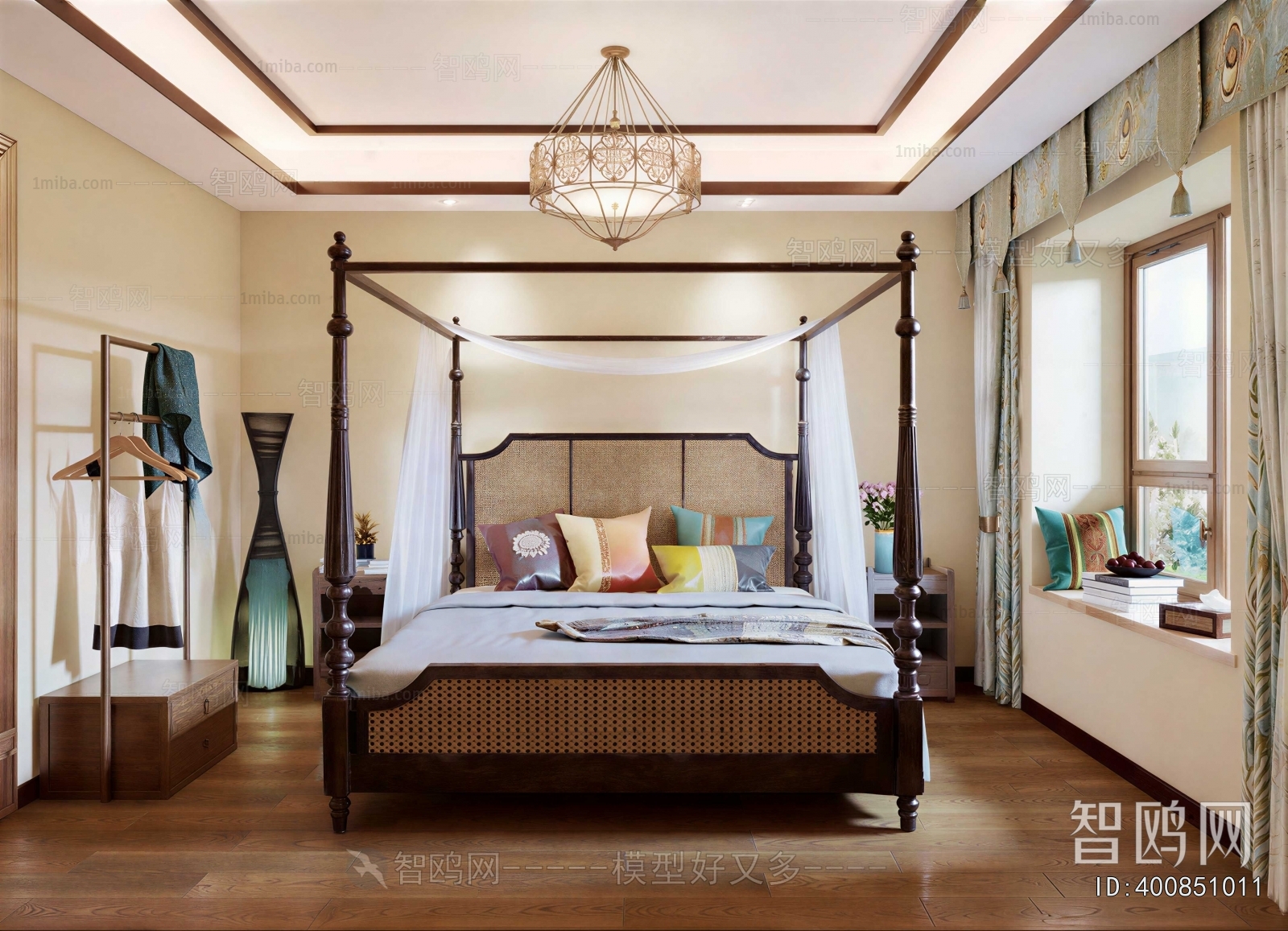 Southeast Asian Style Bedroom