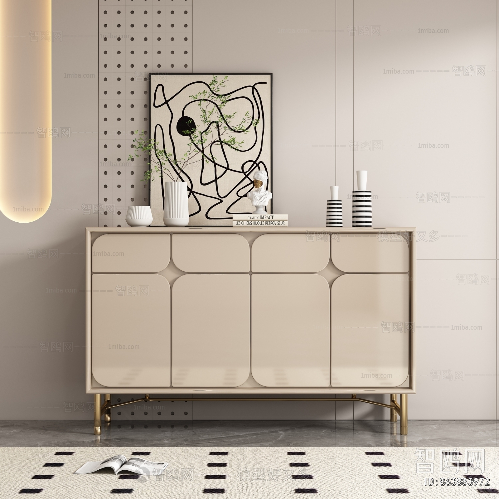 Modern Side Cabinet/Entrance Cabinet