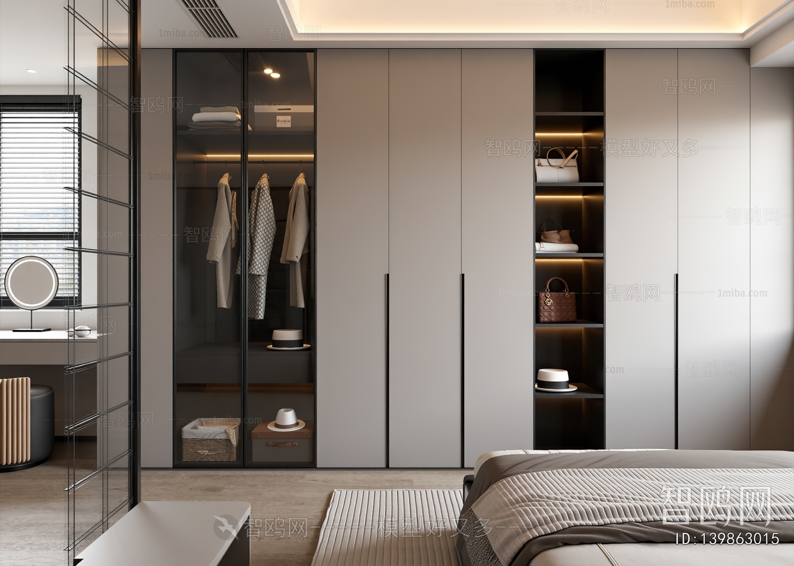 Modern Clothes Storage Area