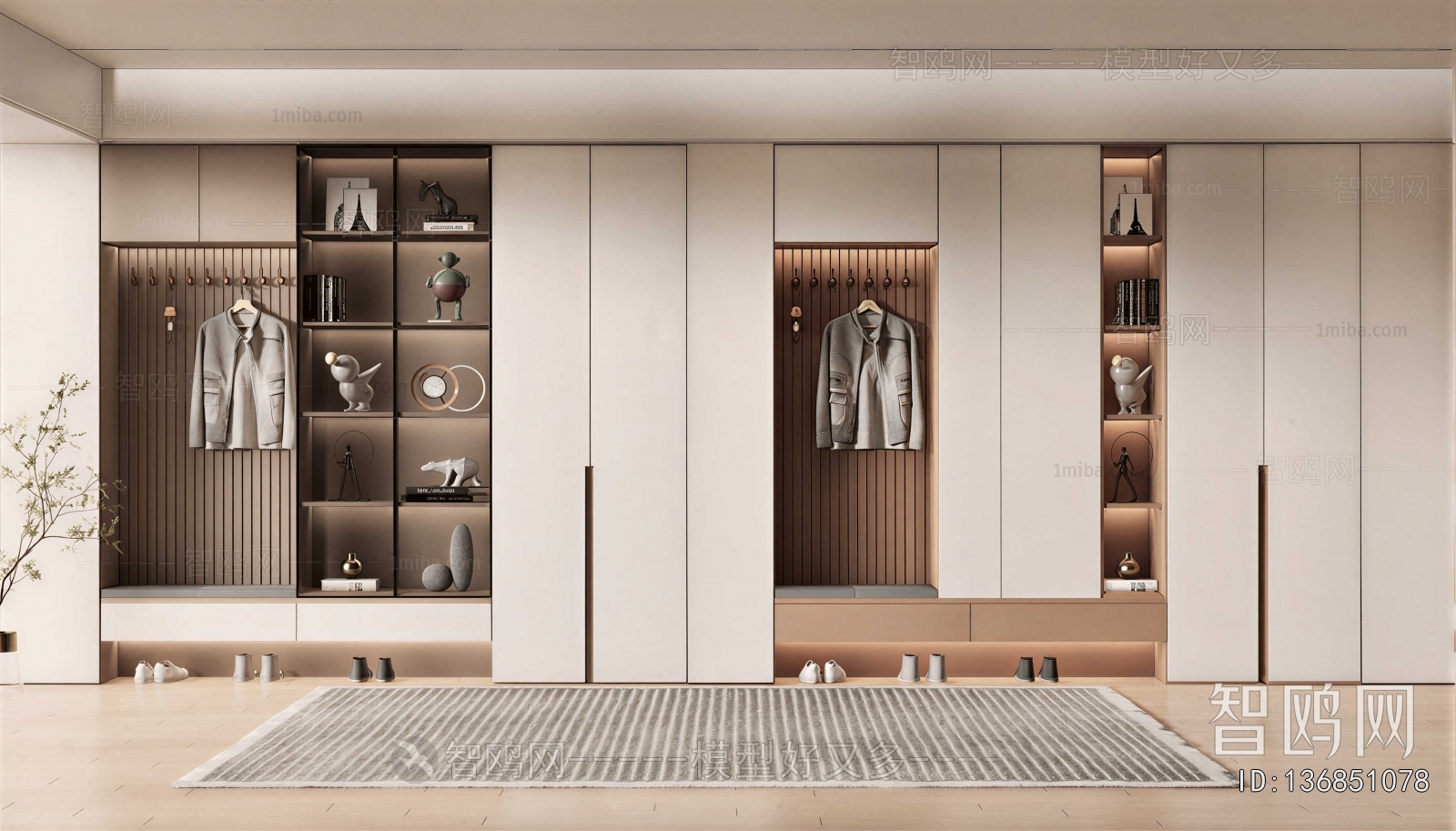 Modern Clothes Storage Area