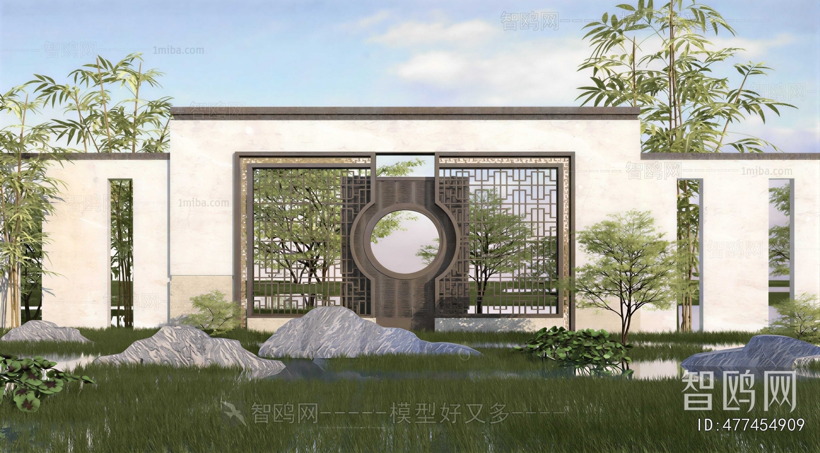 New Chinese Style Landscape Wall