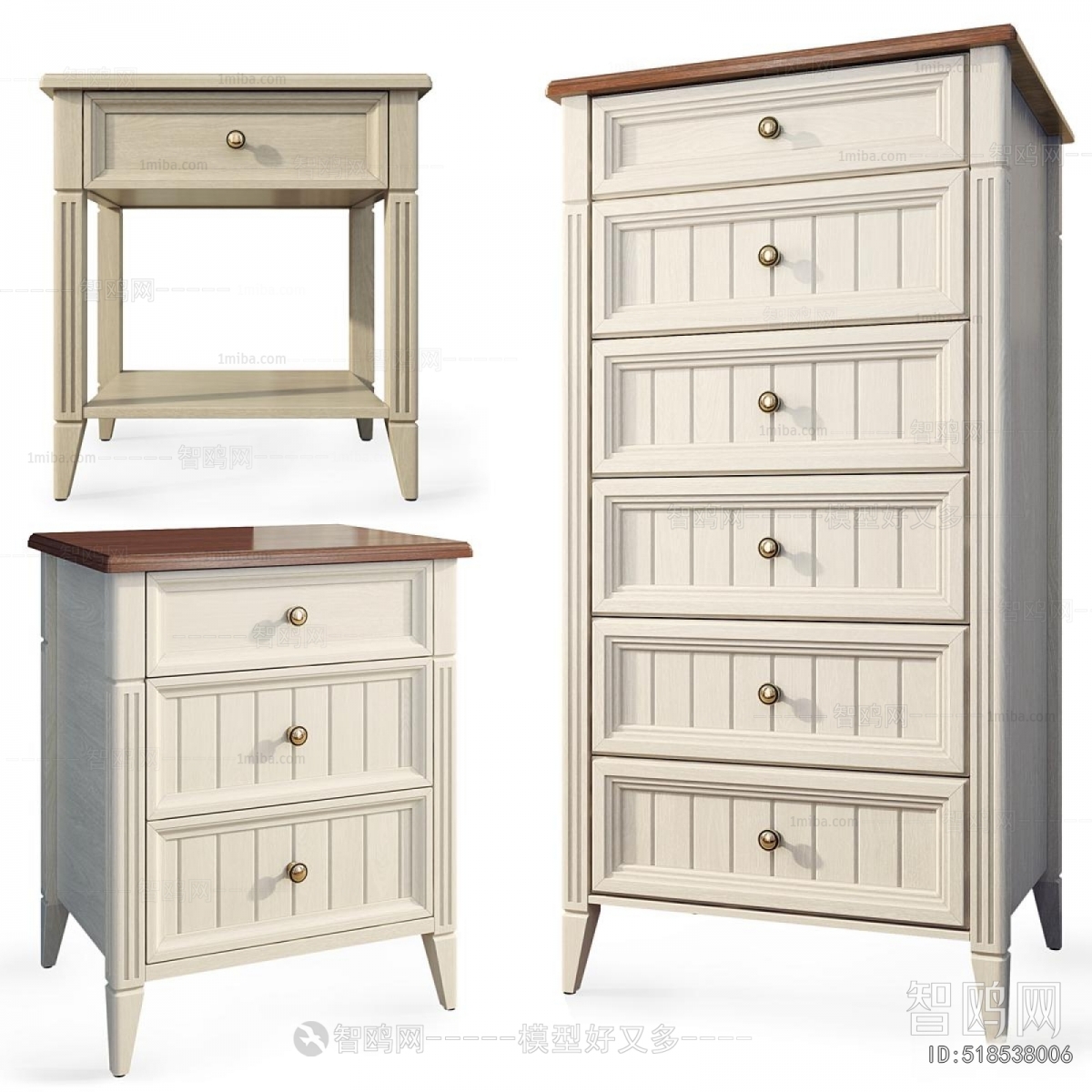 American Style Bedside Cupboard
