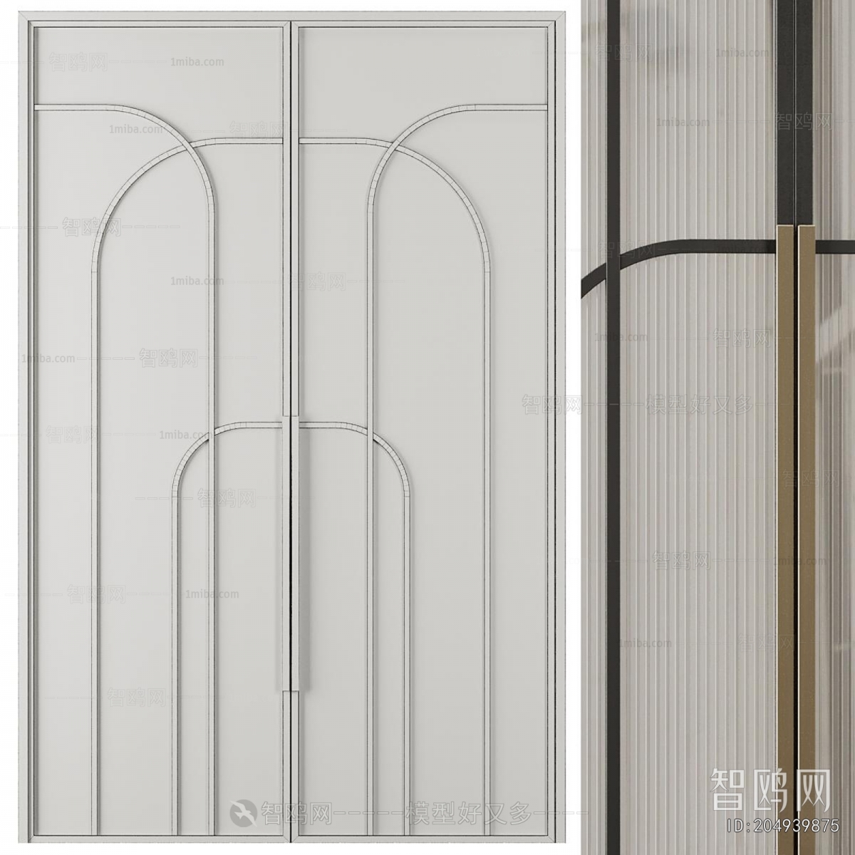 Modern Double Door