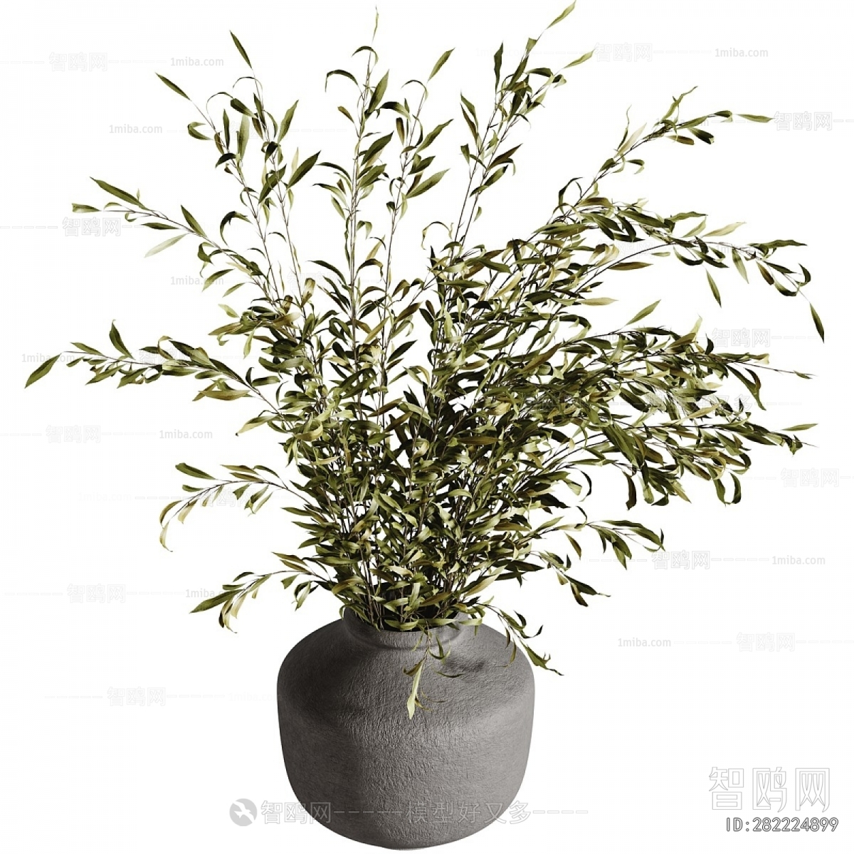 Modern Ground Green Plant Potted Plants