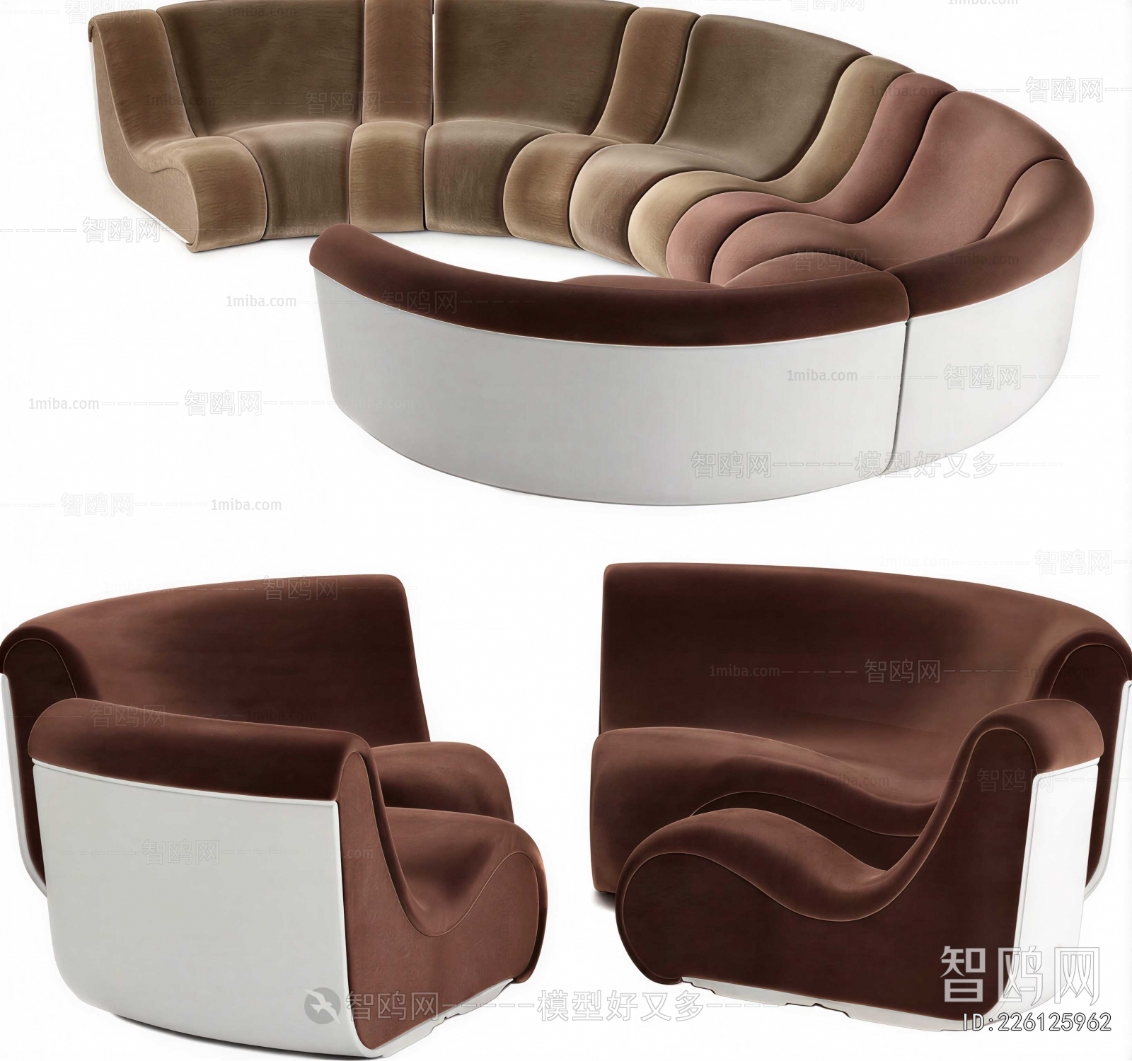 Modern Curved Sofa