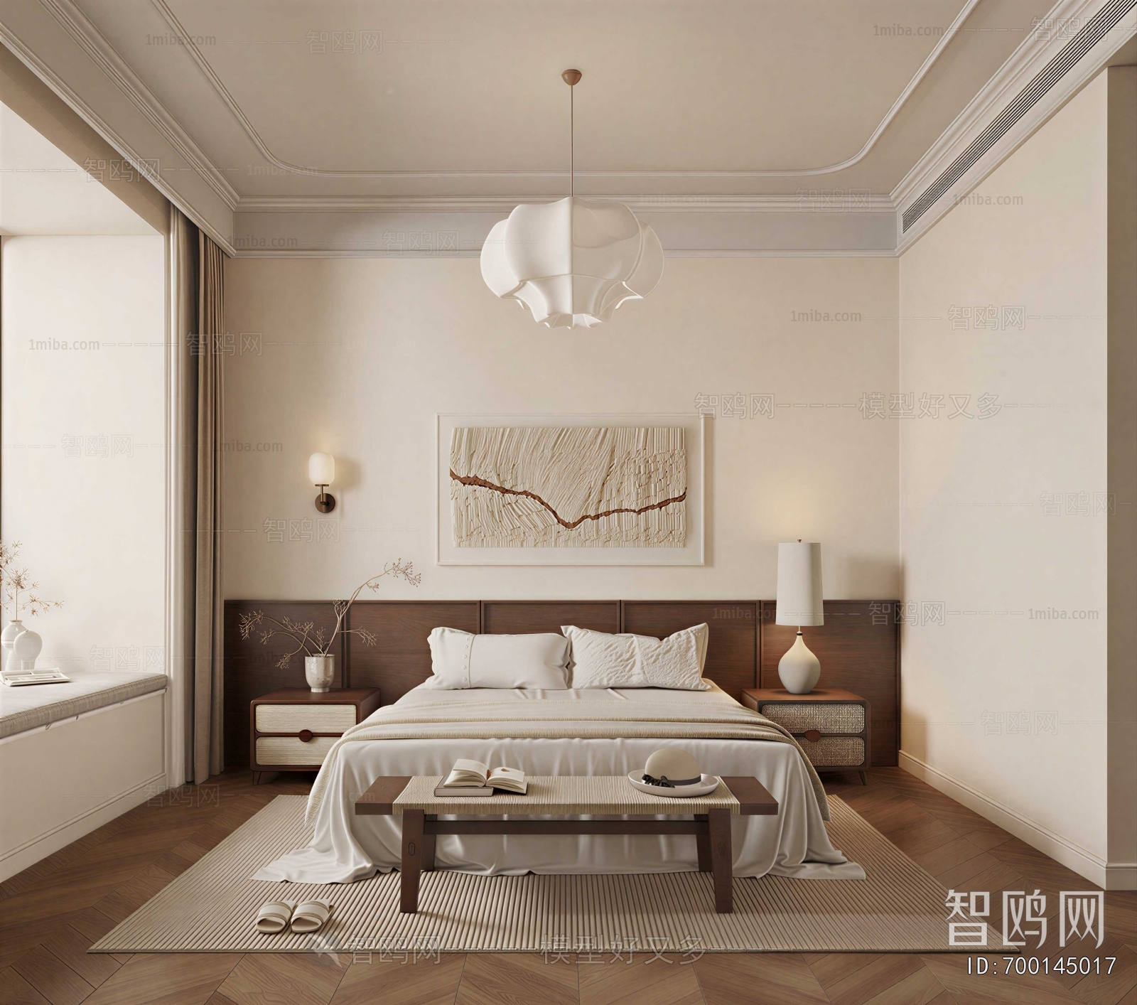 Wabi-sabi Style Bedroom