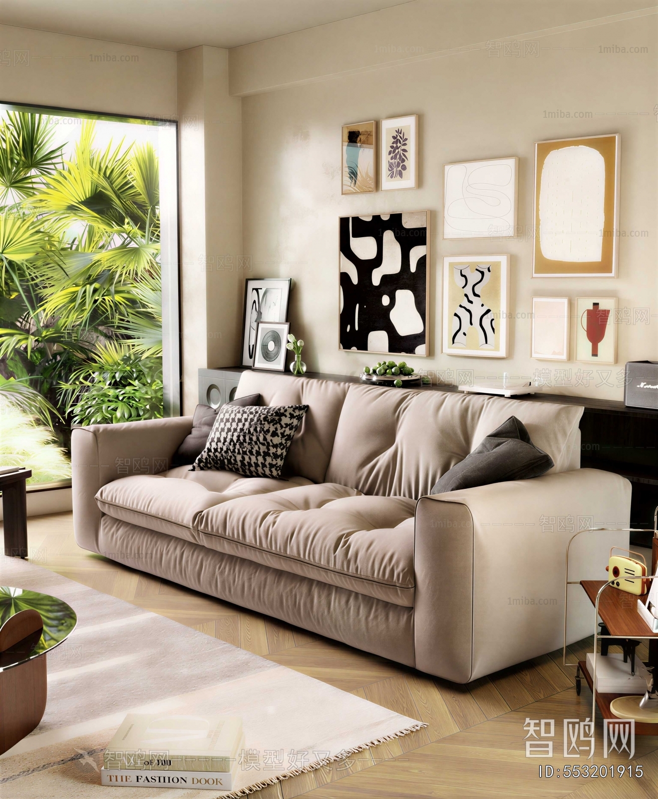 Modern Three-seat Sofa