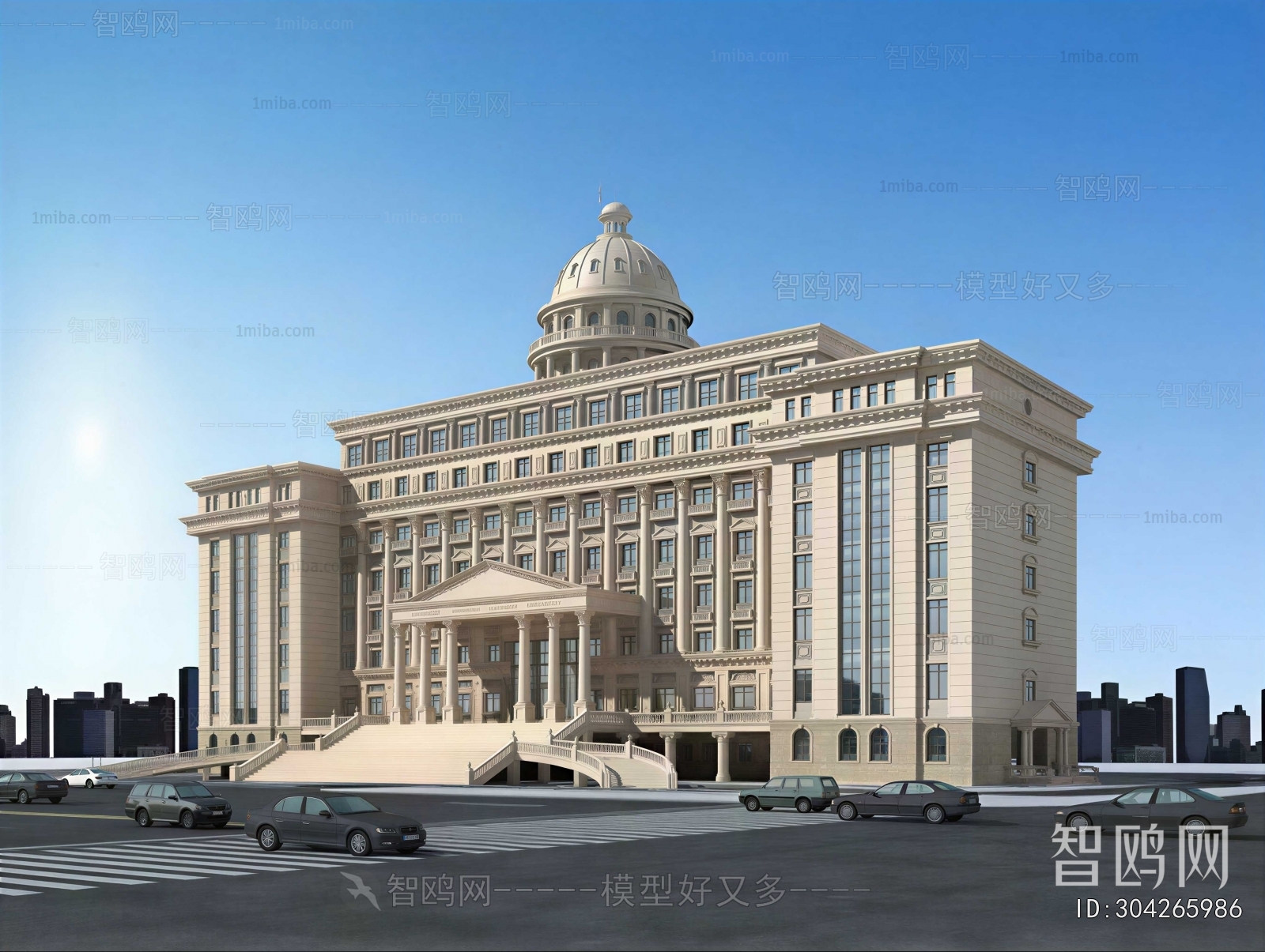 European Style Appearance Of Commercial Building