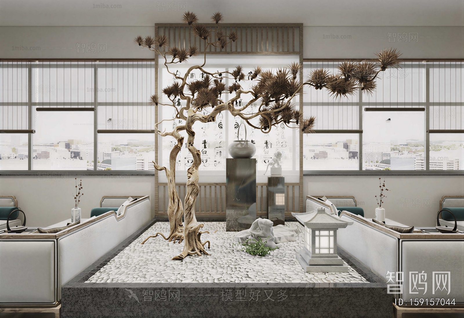 New Chinese Style Plant Landscaping