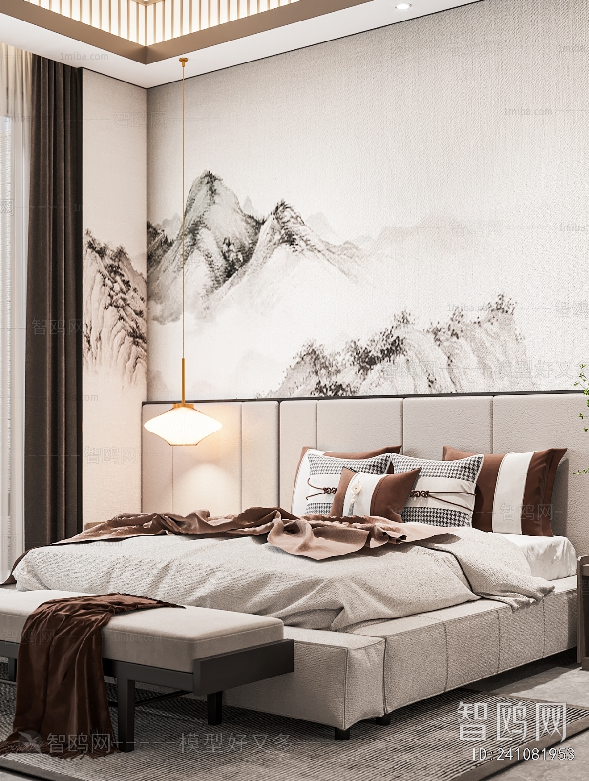 New Chinese Style Bedroom