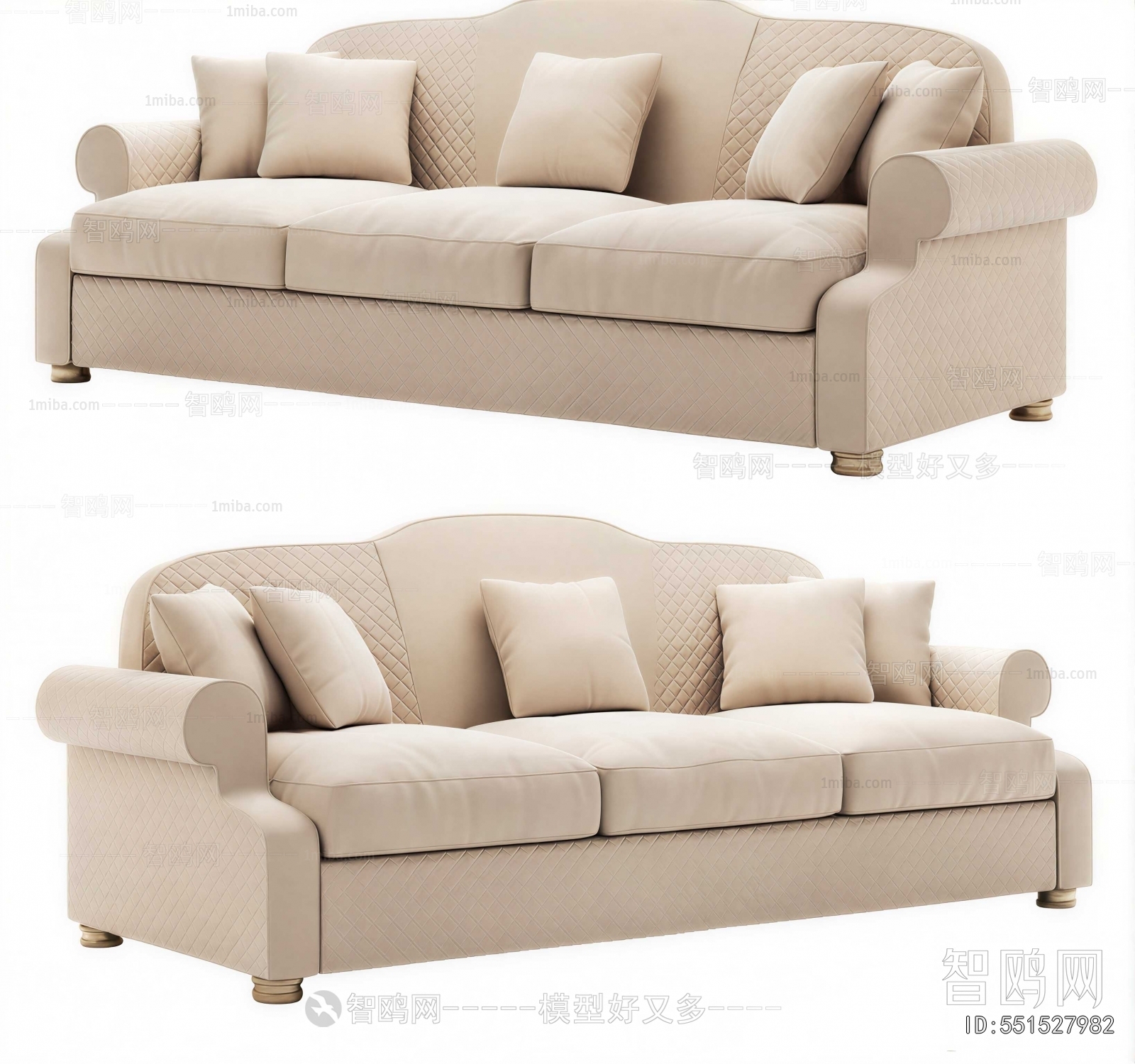 Modern Three-seat Sofa