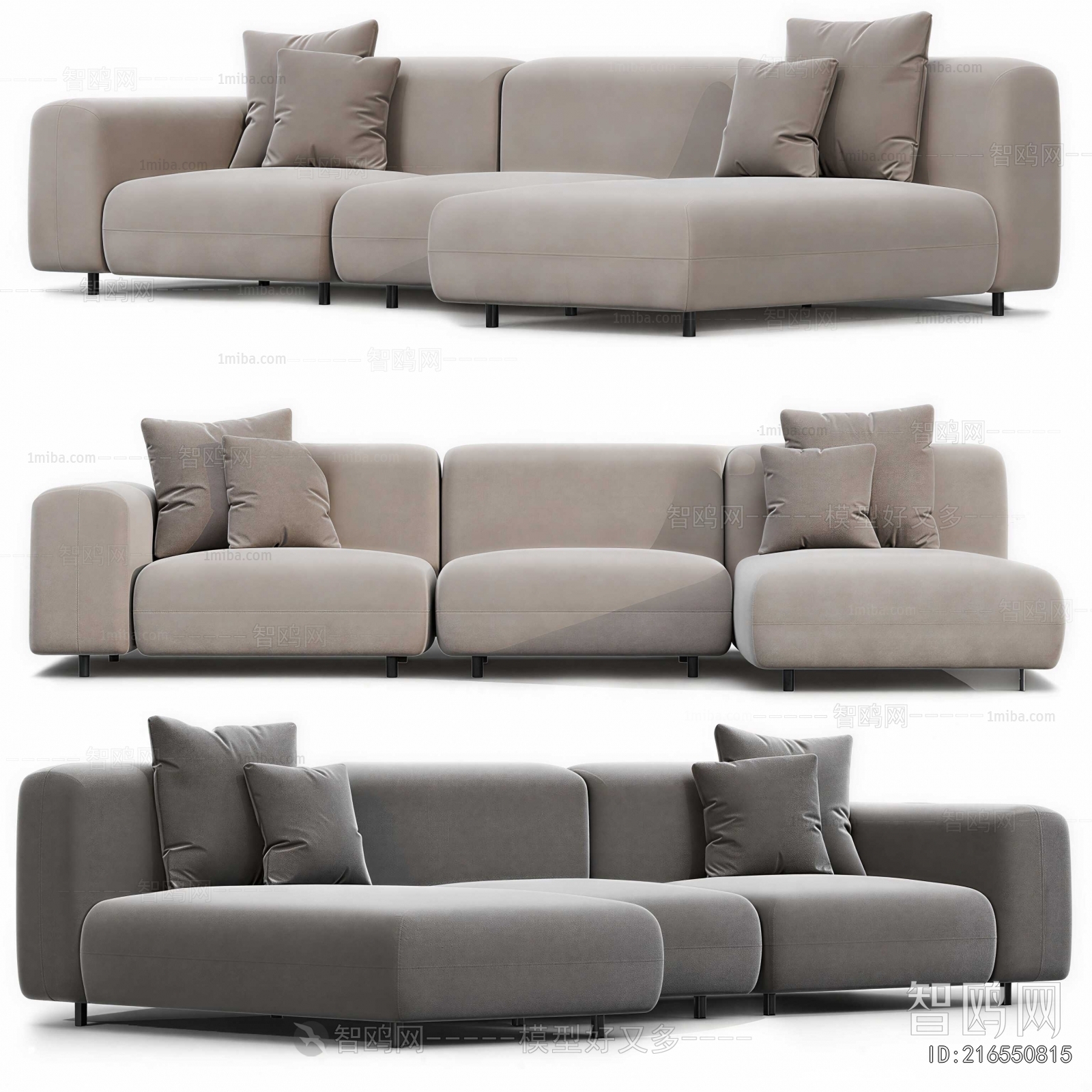 Modern Three-seat Sofa