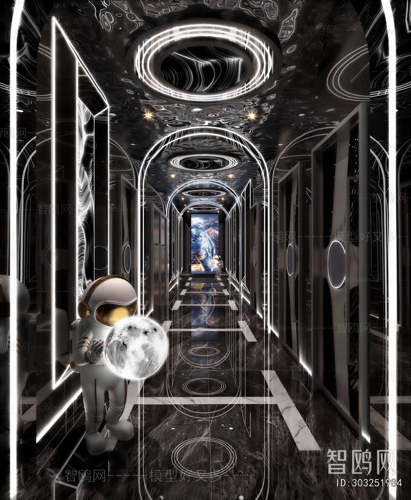 Modern Corridor Elevator Hall
