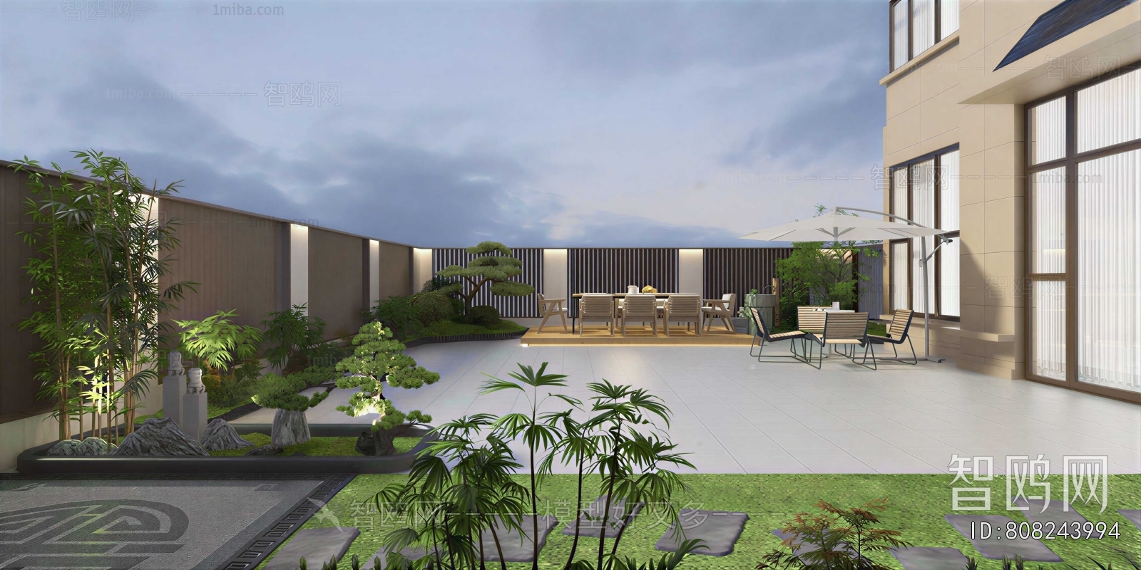 New Chinese Style Courtyard/landscape