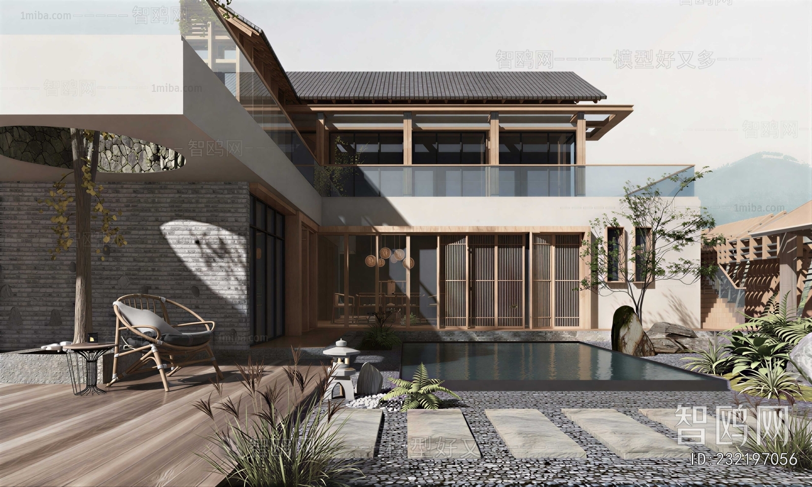 Modern Courtyard/landscape