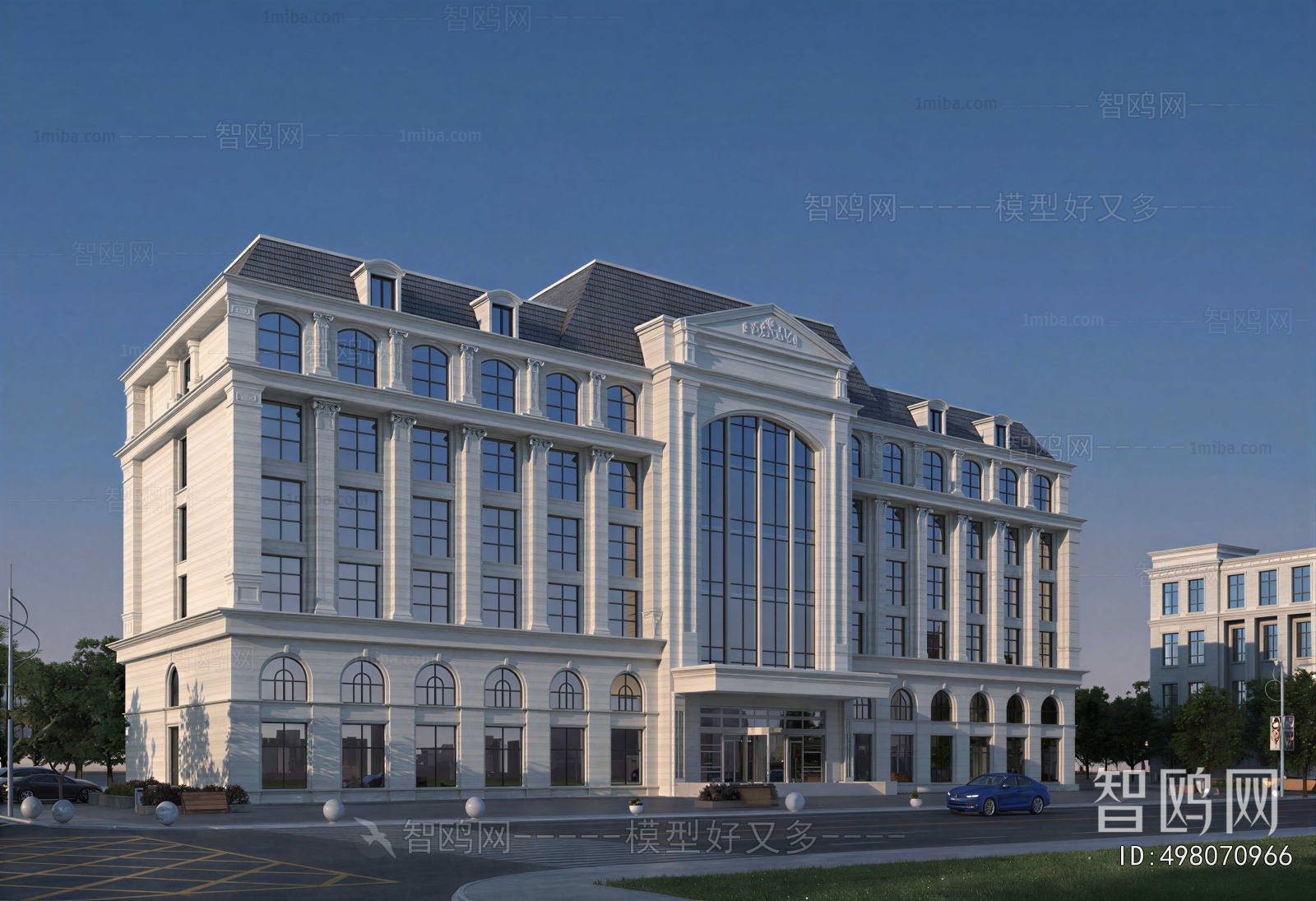 European Style Appearance Of Commercial Building