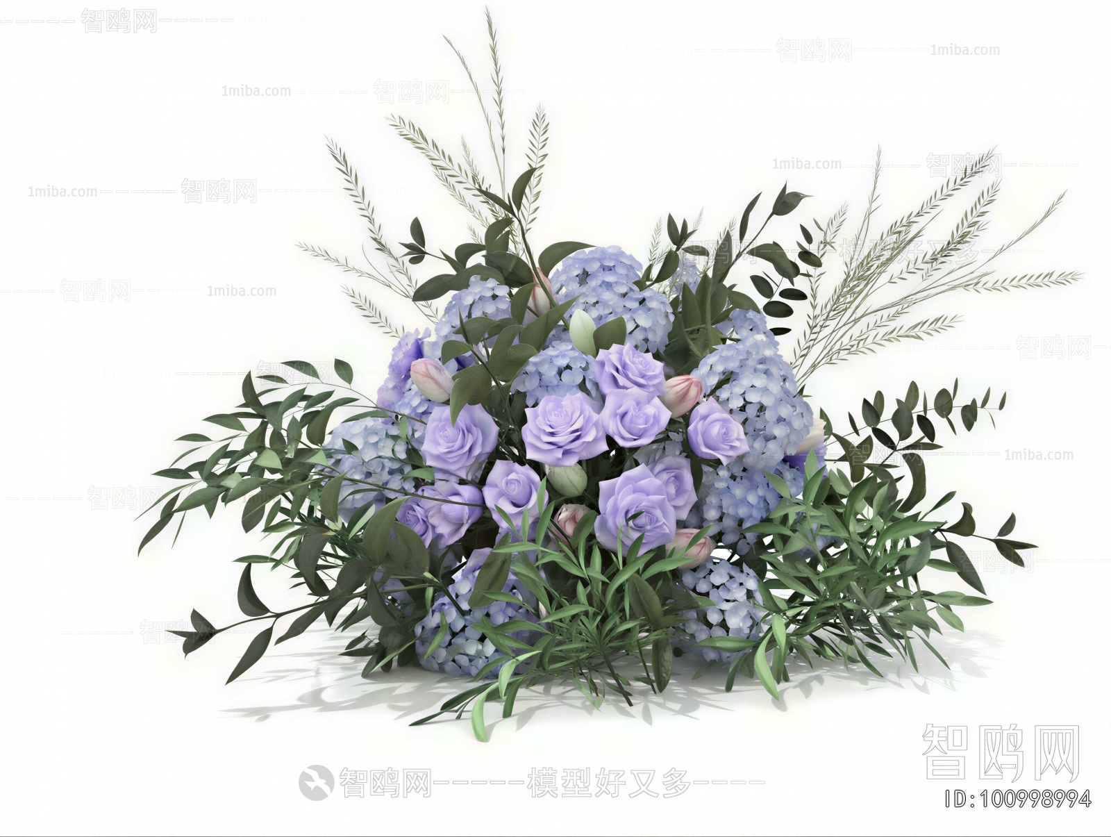 Modern Flowers And Grass
