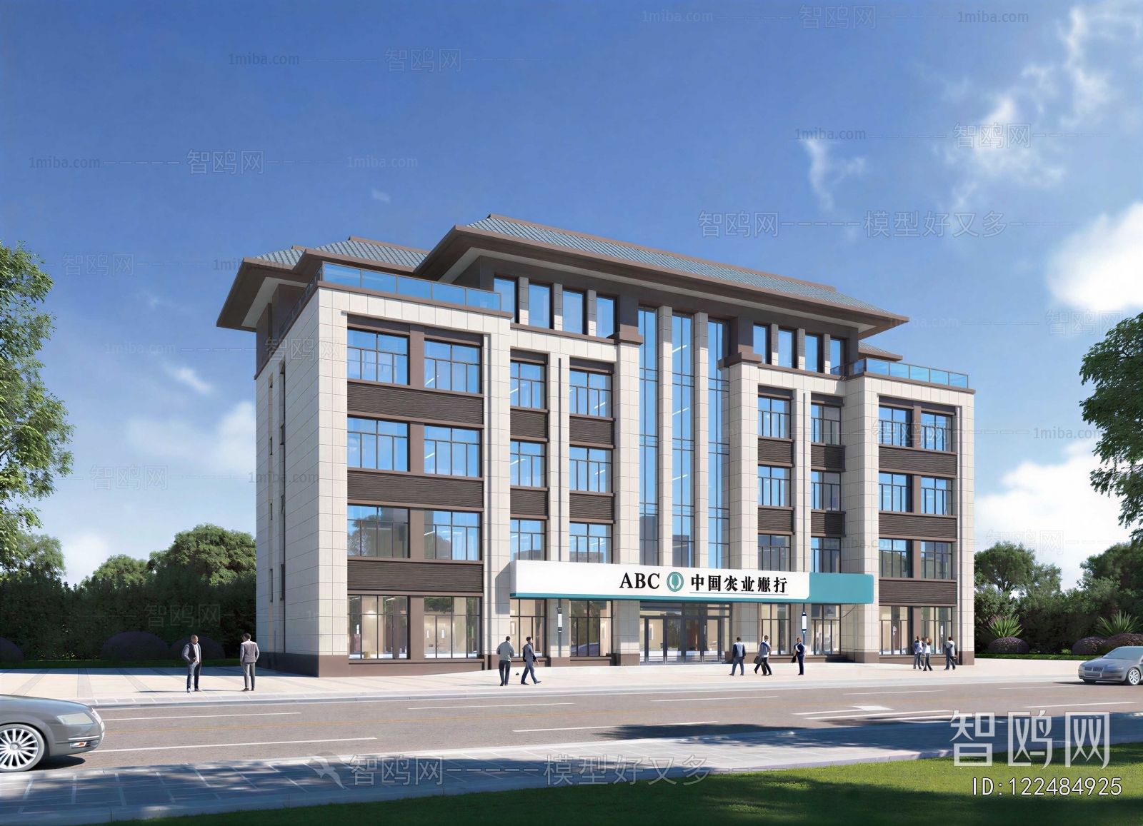 New Chinese Style Building Appearance