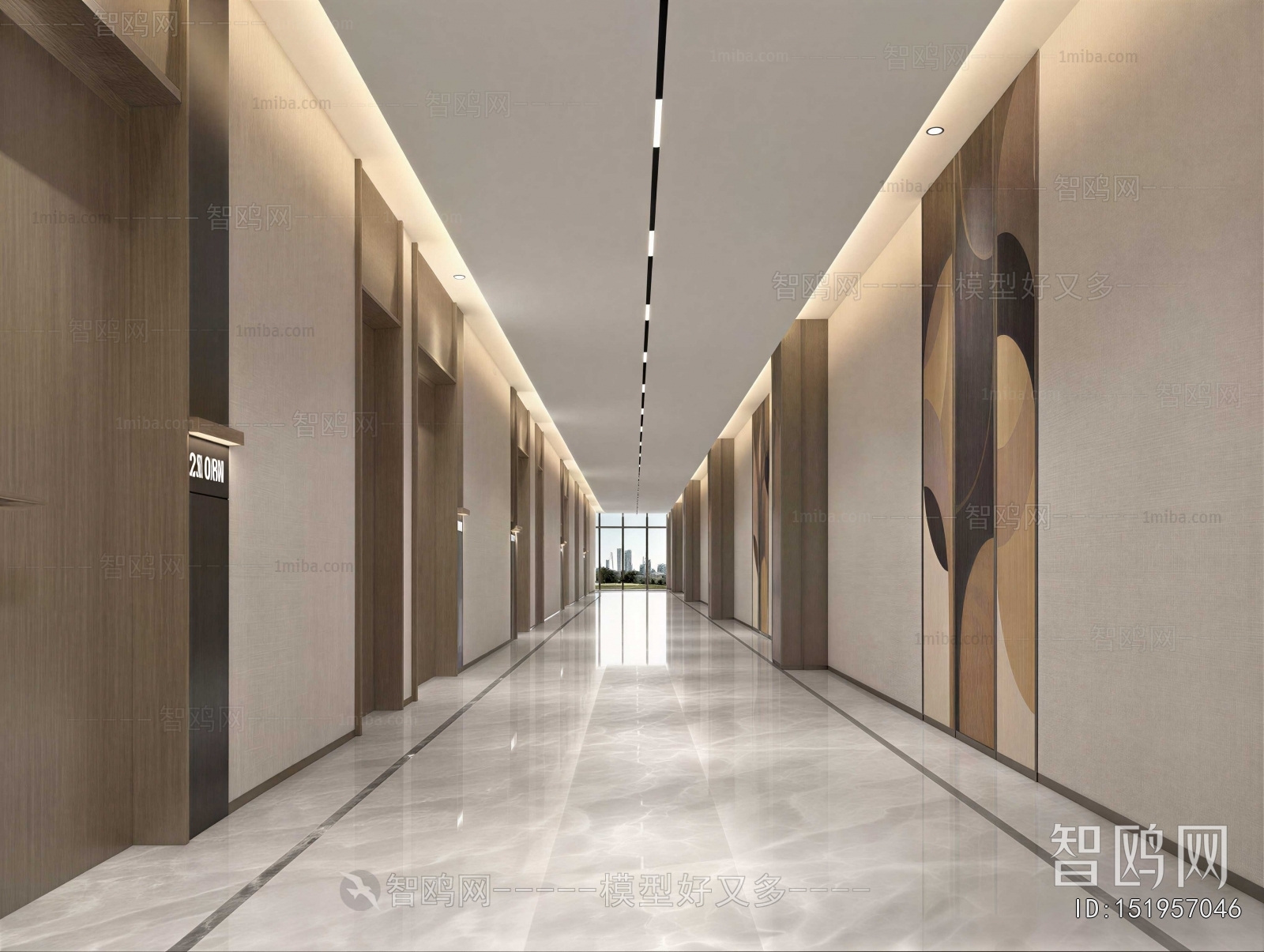 Modern Corridor/elevator Hall
