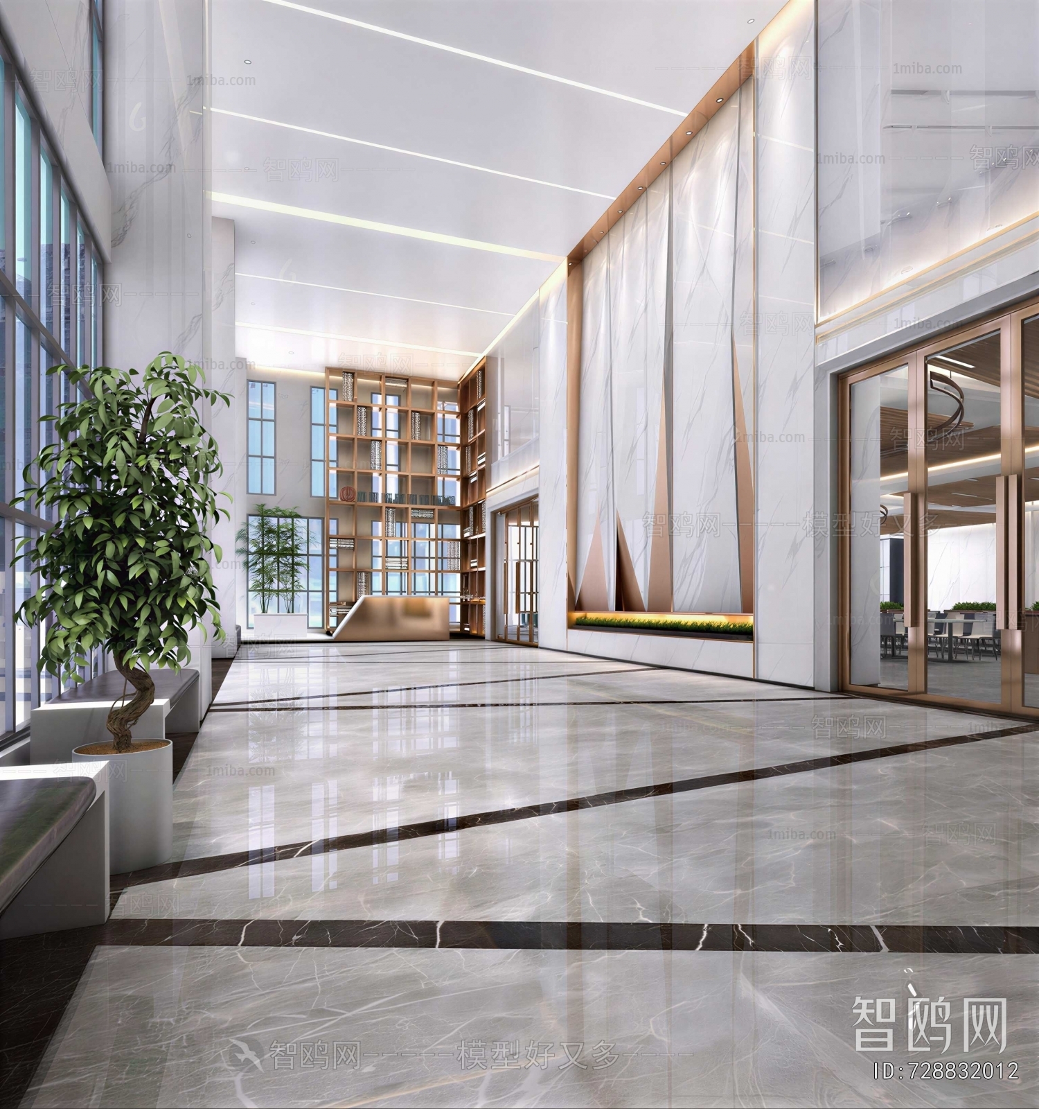 Modern Office Reception Desk