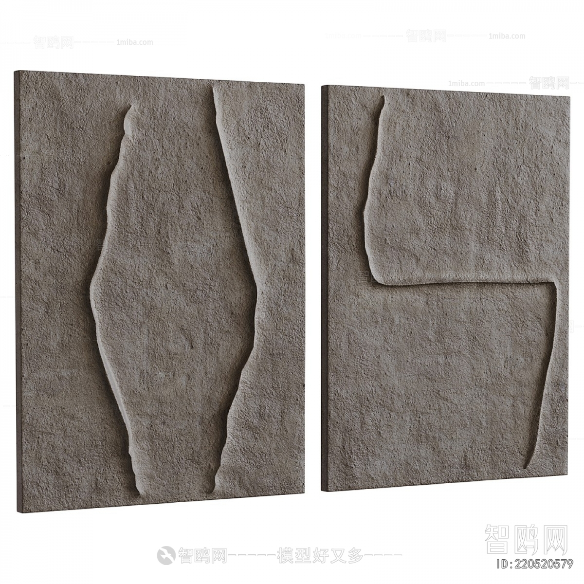 Wabi-sabi Style Three-dimensional Physical Painting