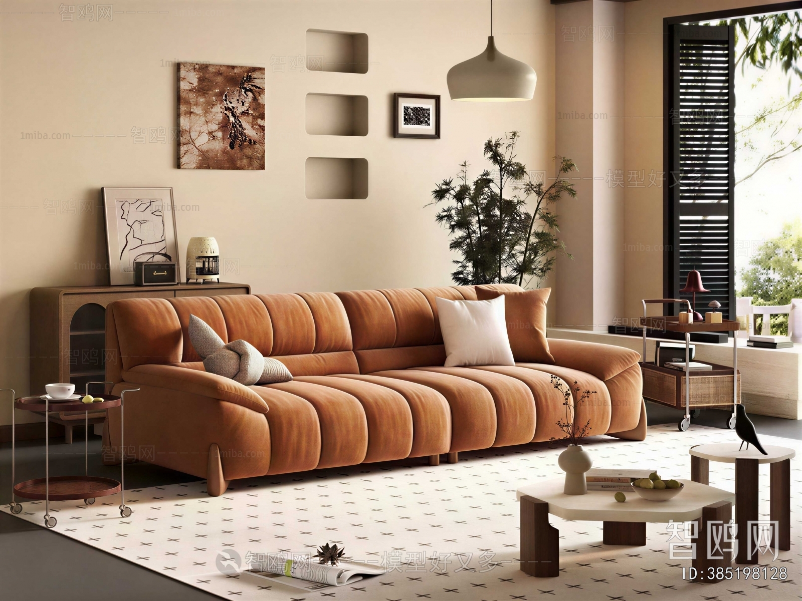 Modern Three-seat Sofa