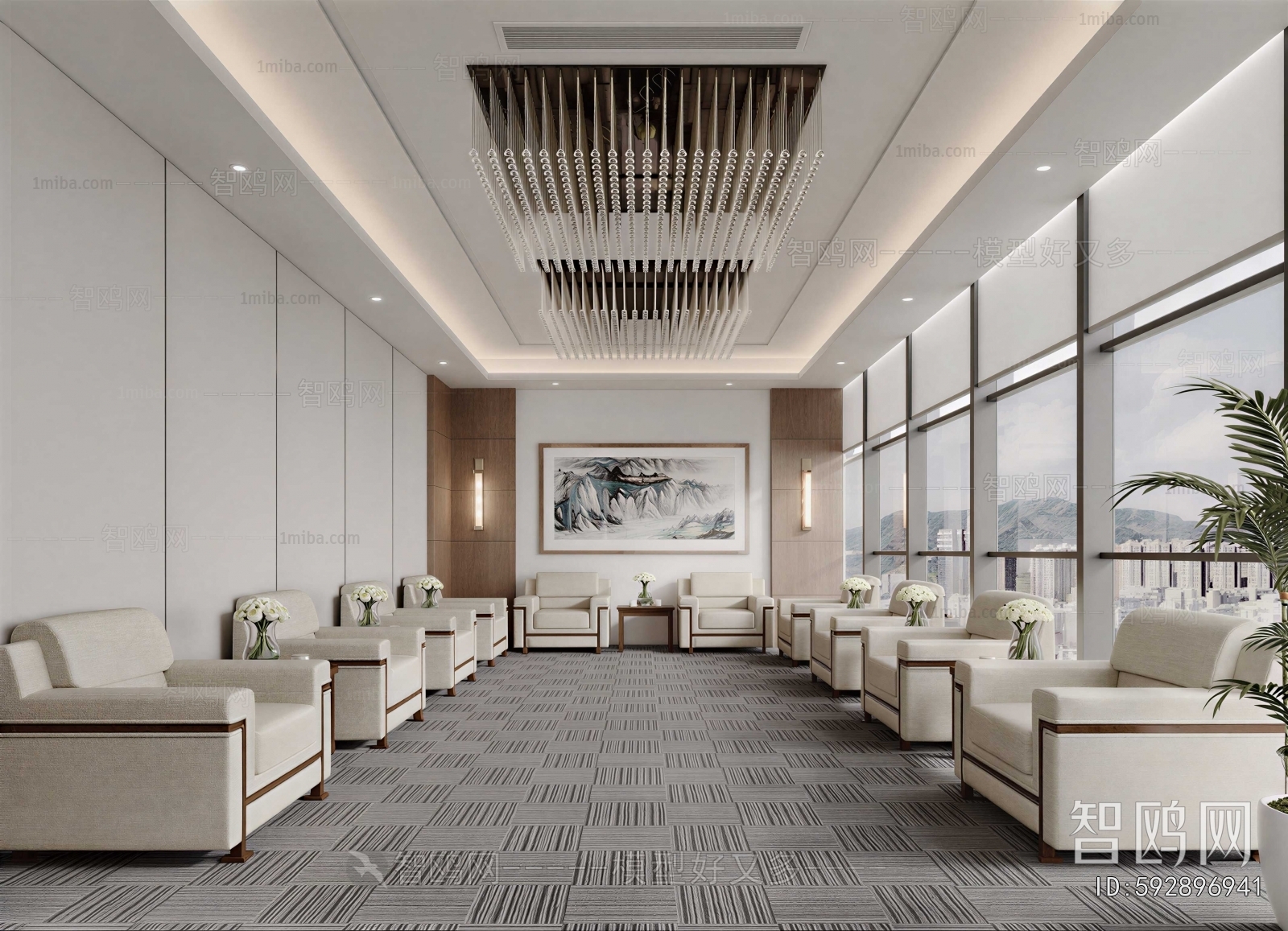 New Chinese Style Reception Room