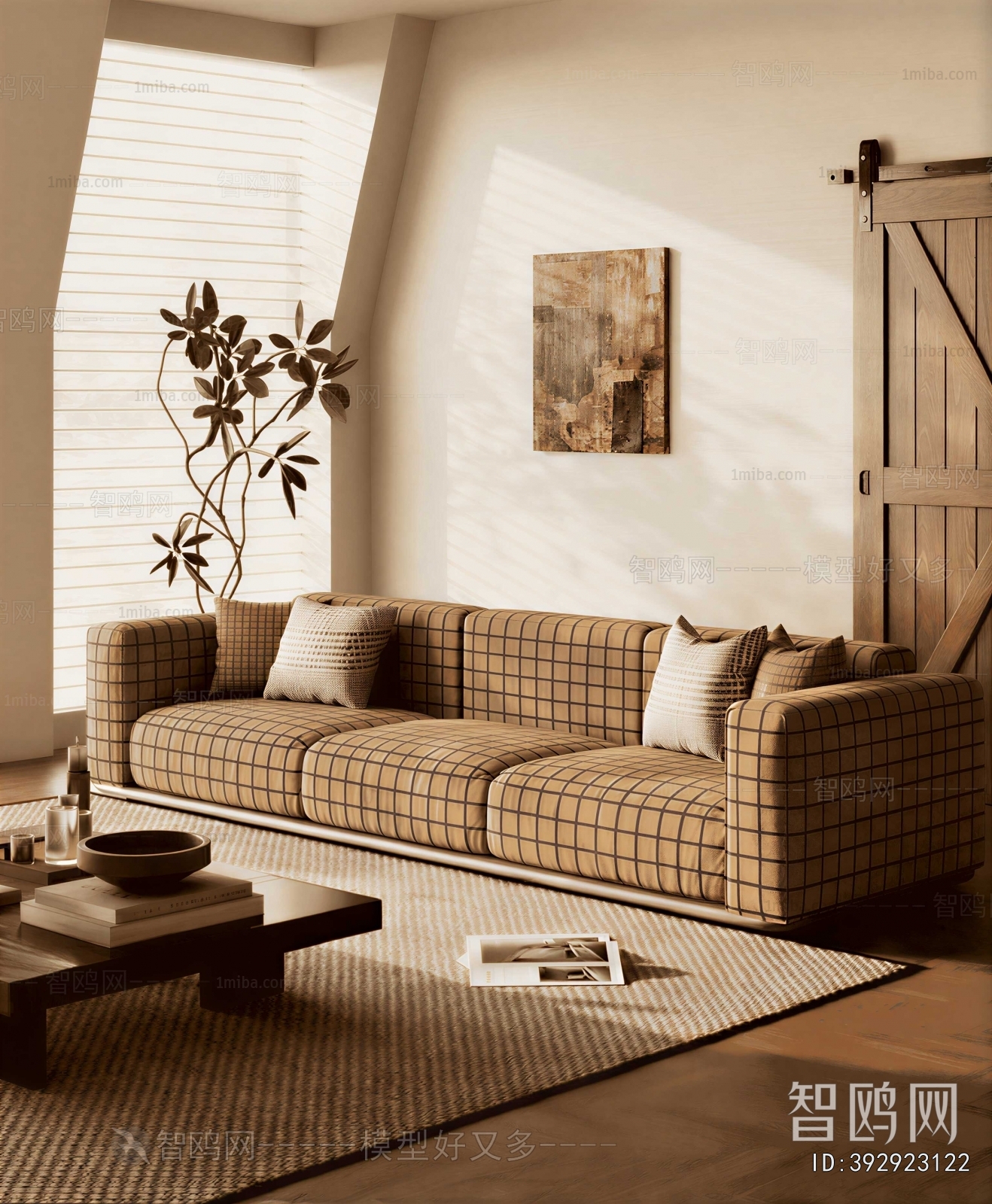 Modern Three-seat Sofa