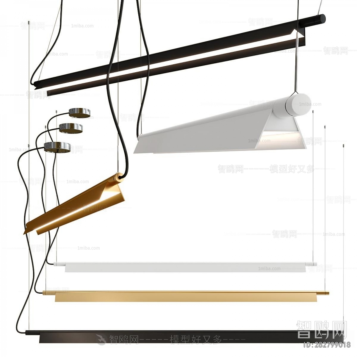 Modern Long Chandelier