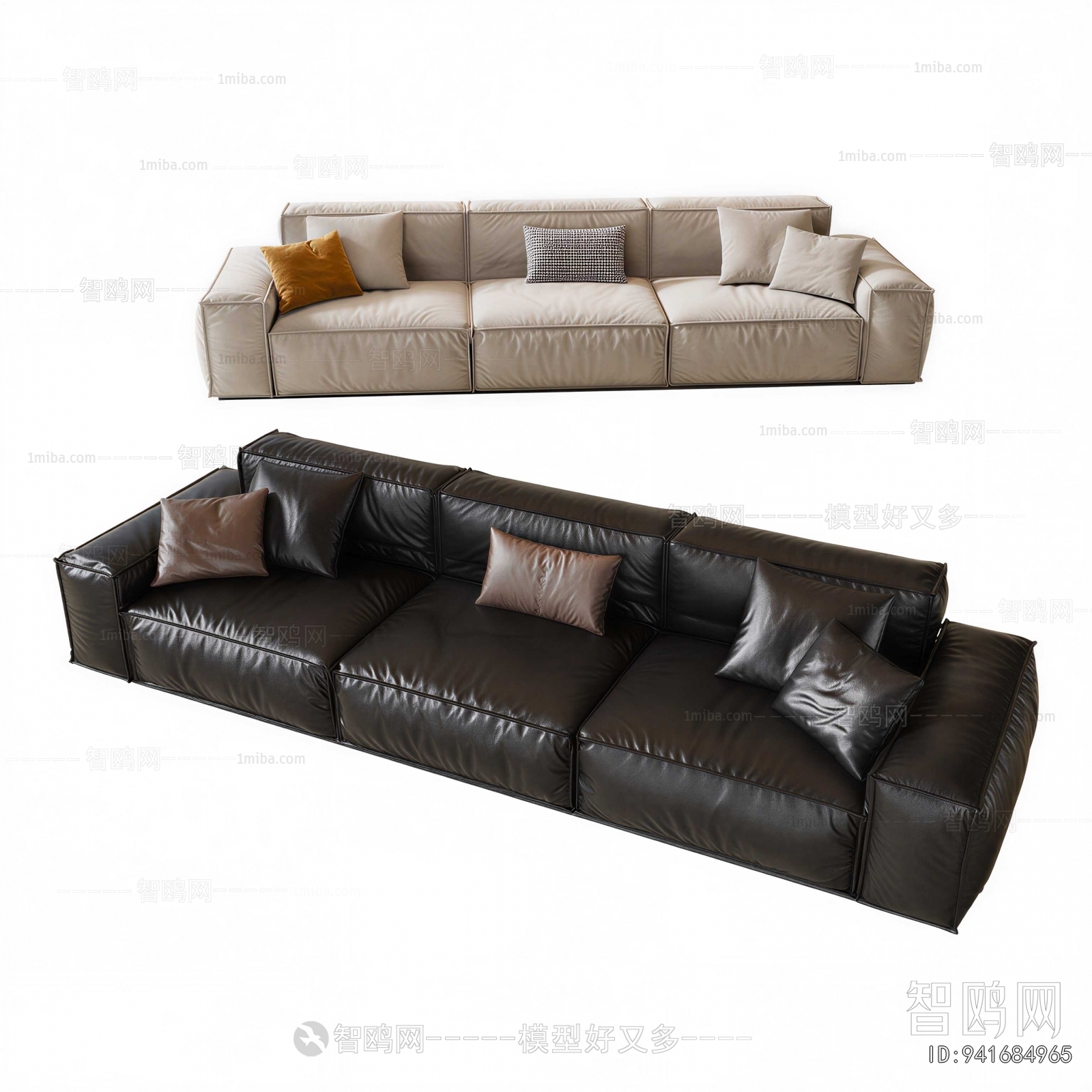 Modern Three-seat Sofa