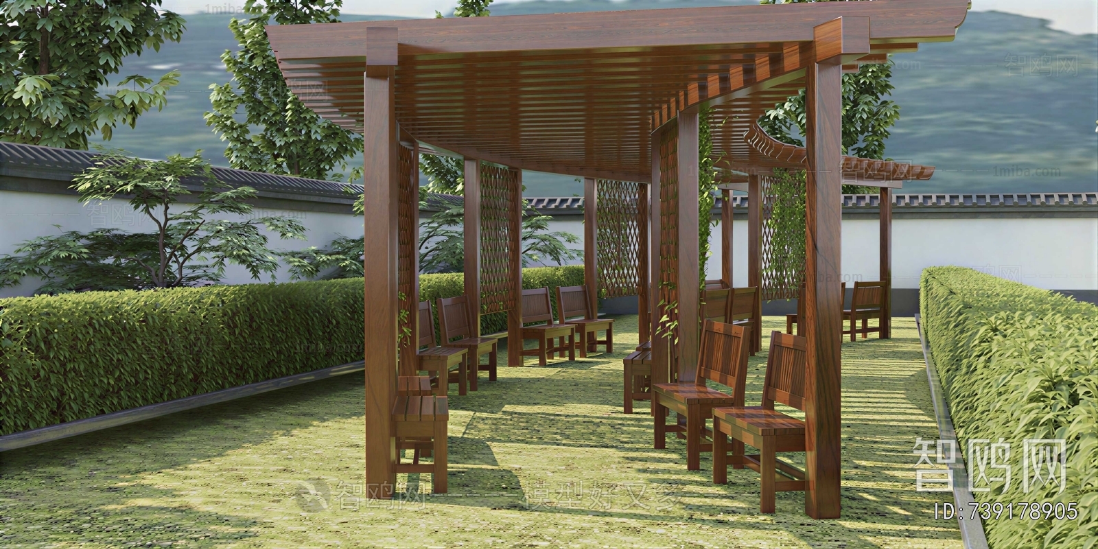 New Chinese Style Courtyard/landscape