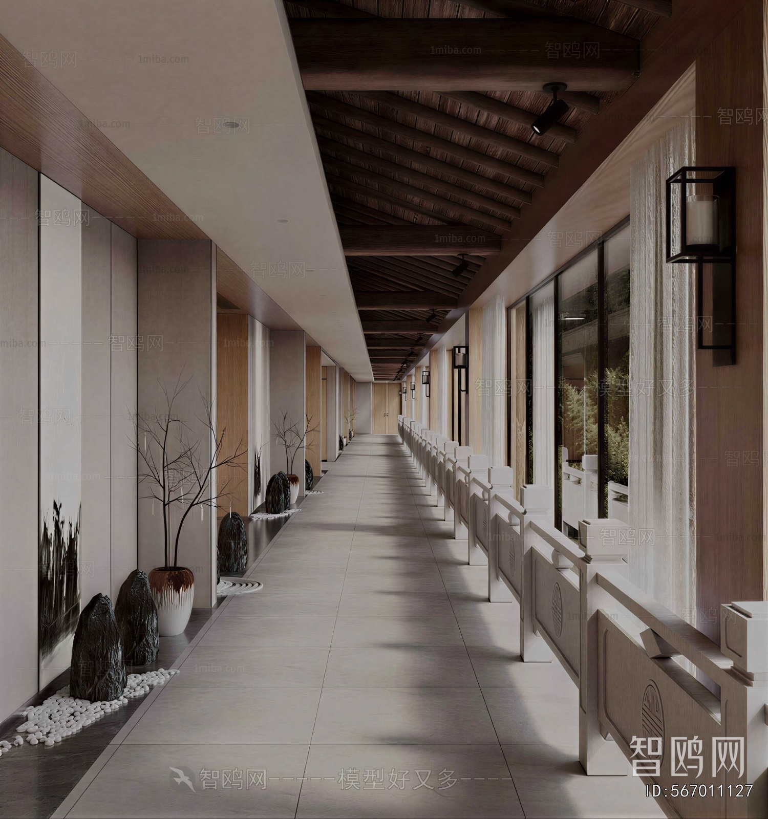 New Chinese Style Corridor