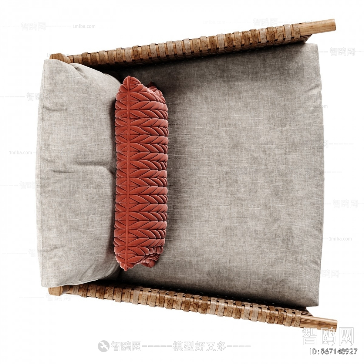 Wabi-sabi Style Single Sofa