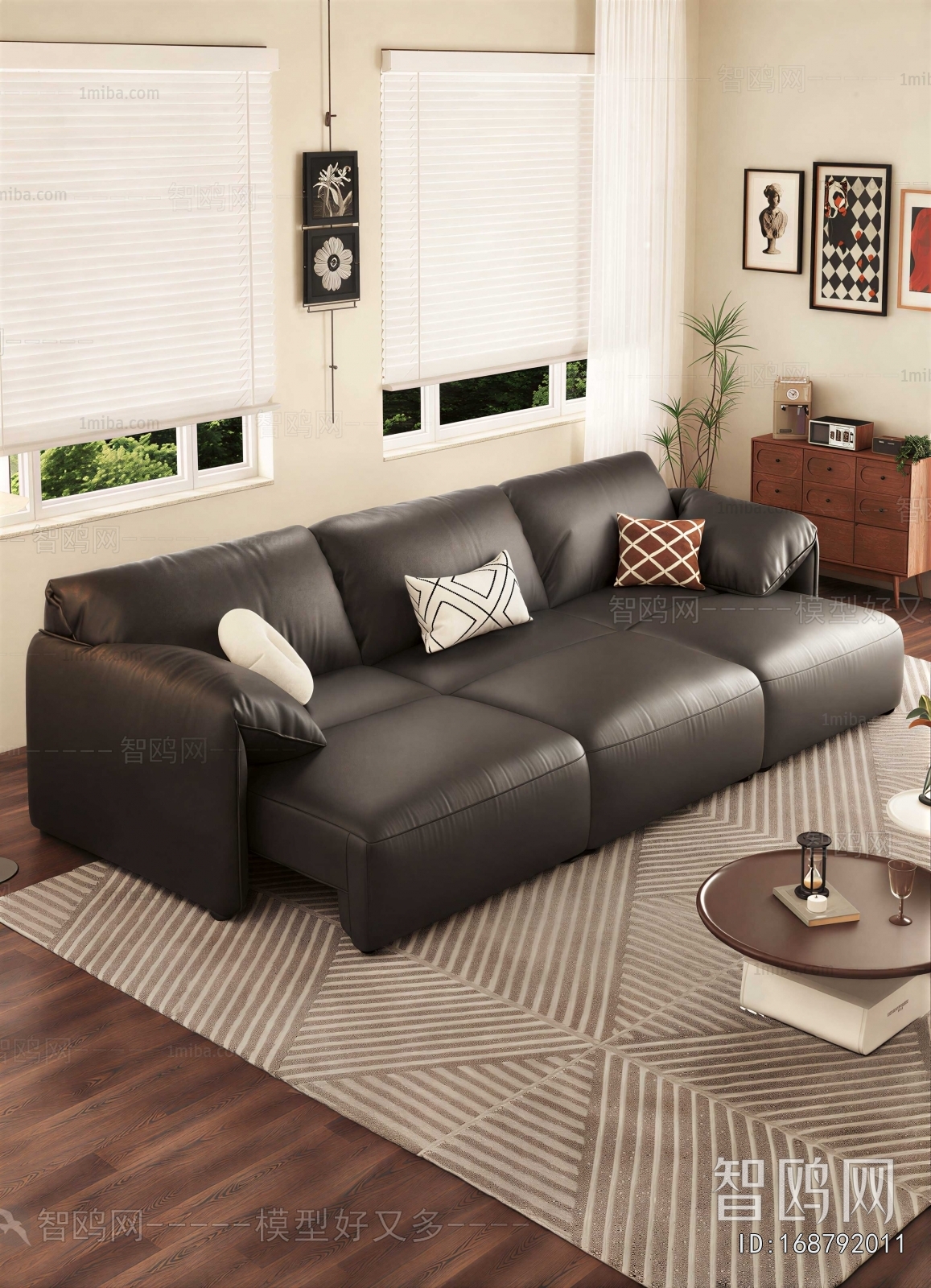 Modern Three-seat Sofa