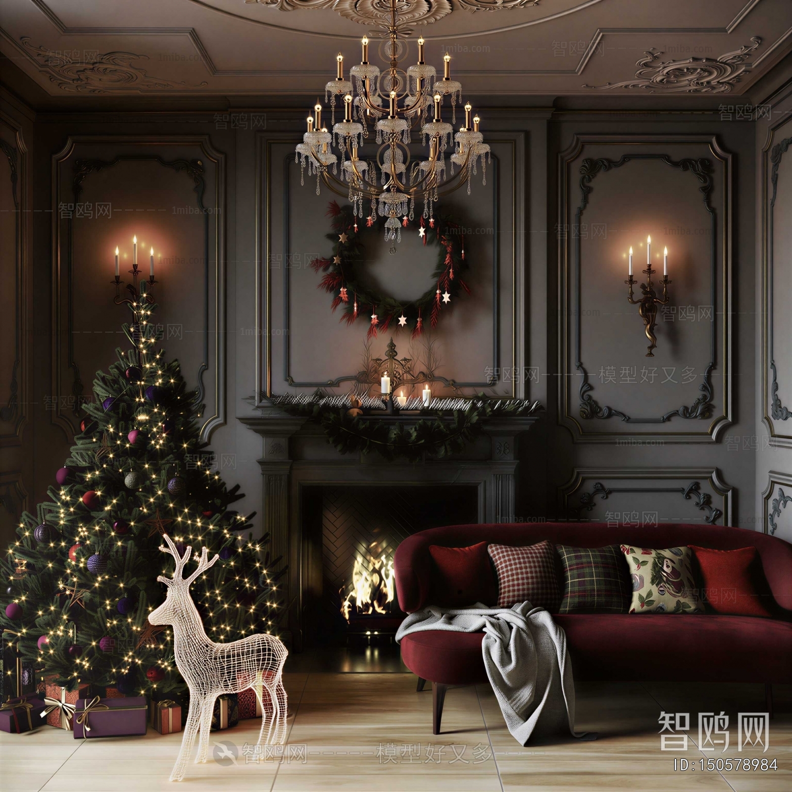 European Style Fireplace