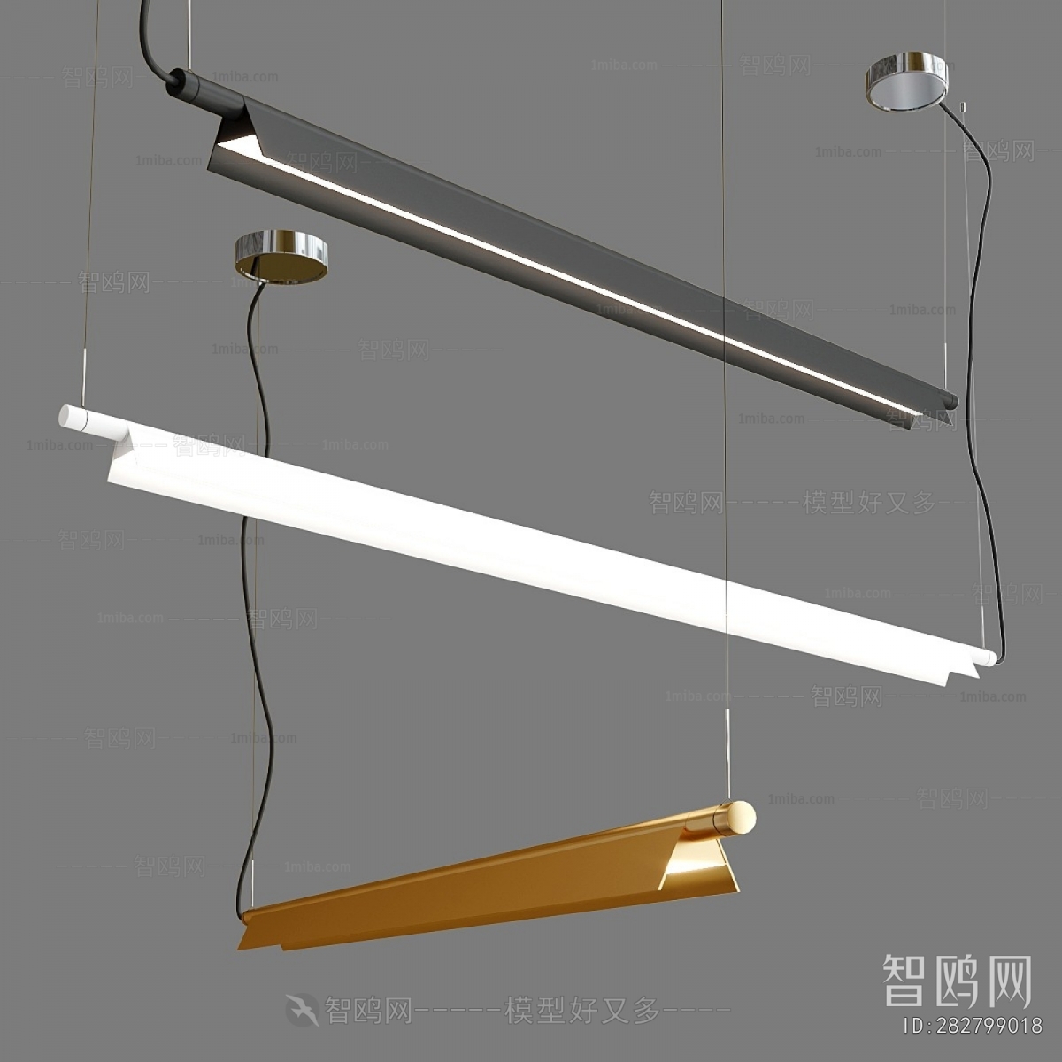 Modern Long Chandelier