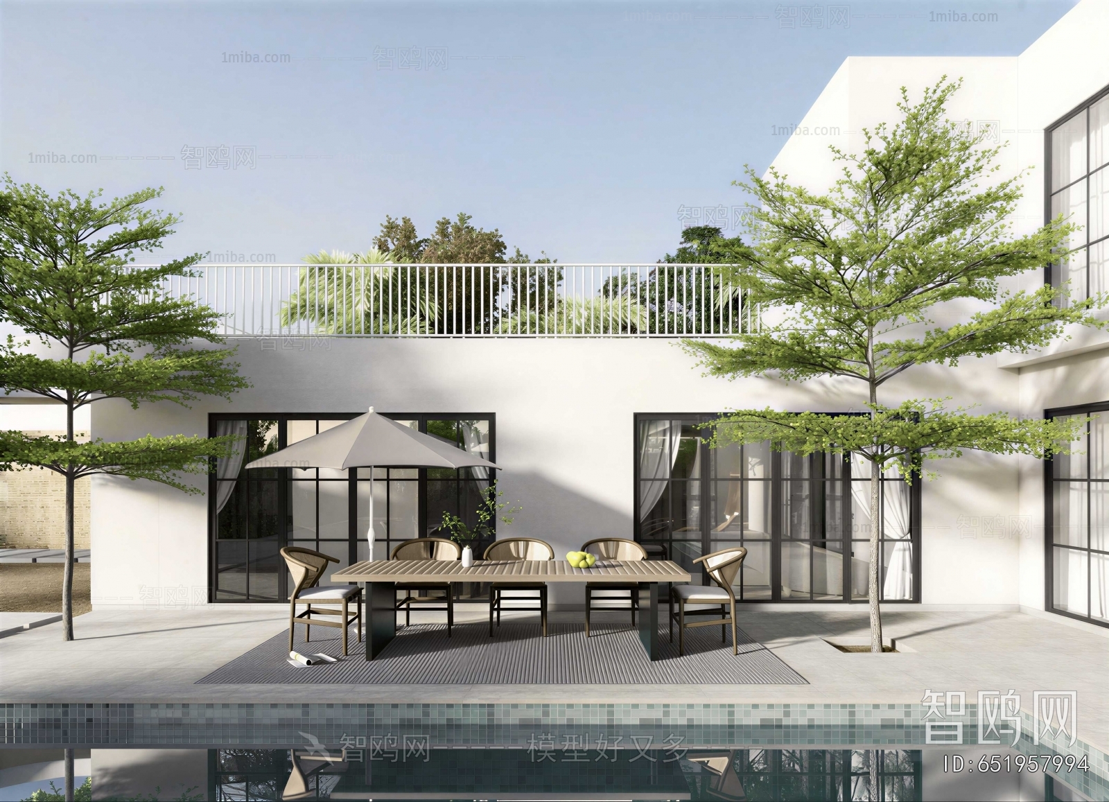 Modern Courtyard/landscape
