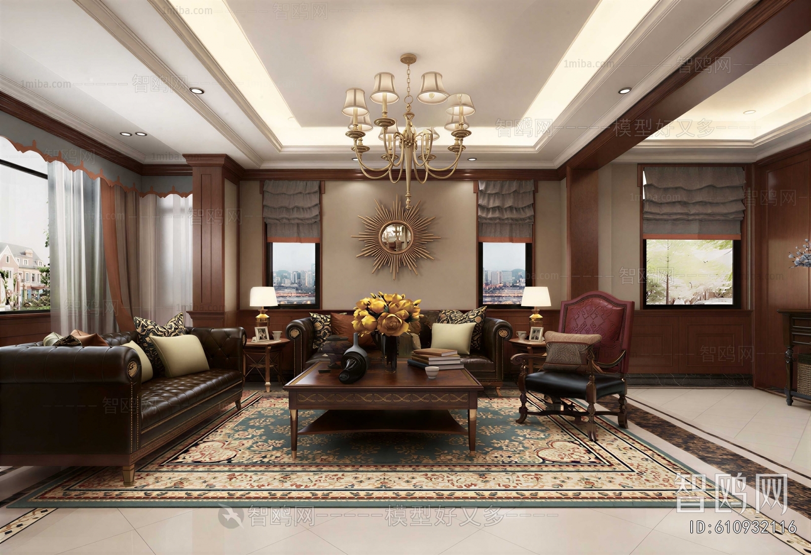 American Style A Living Room
